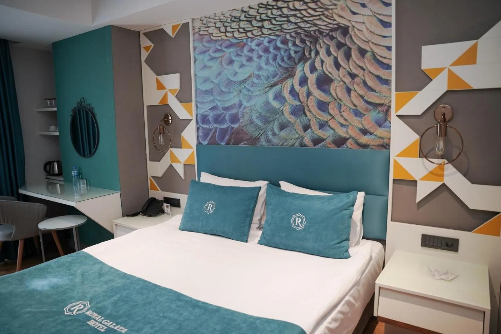 Bed in Royal Galata Hotel