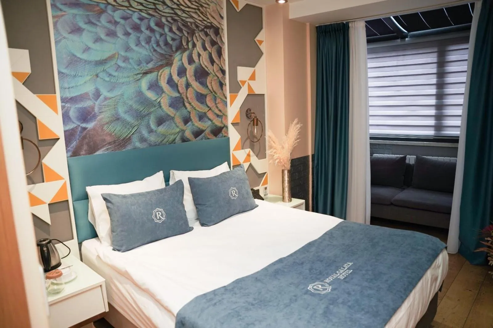 Bed in Royal Galata Hotel