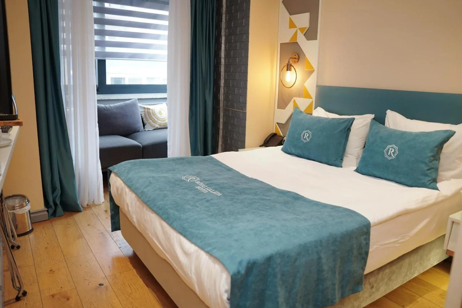 Bed in Royal Galata Hotel