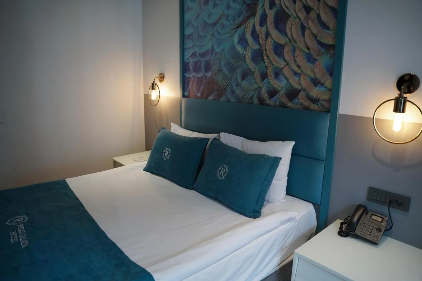 Bed in Royal Galata Hotel