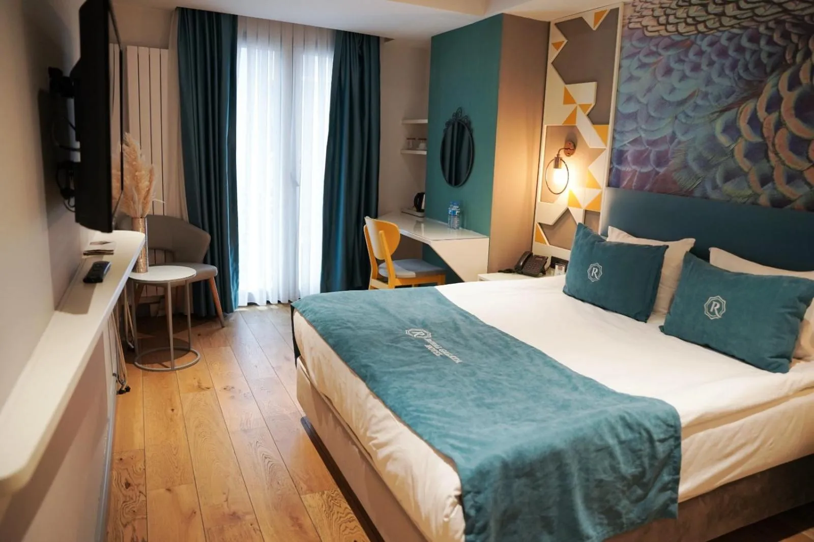 Bed in Royal Galata Hotel