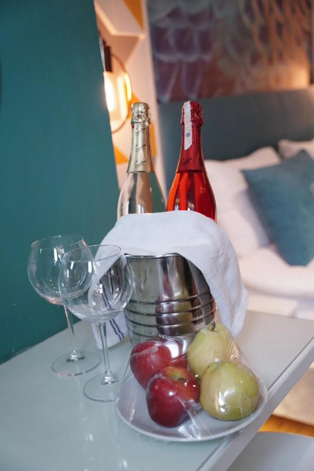 Bed in Royal Galata Hotel