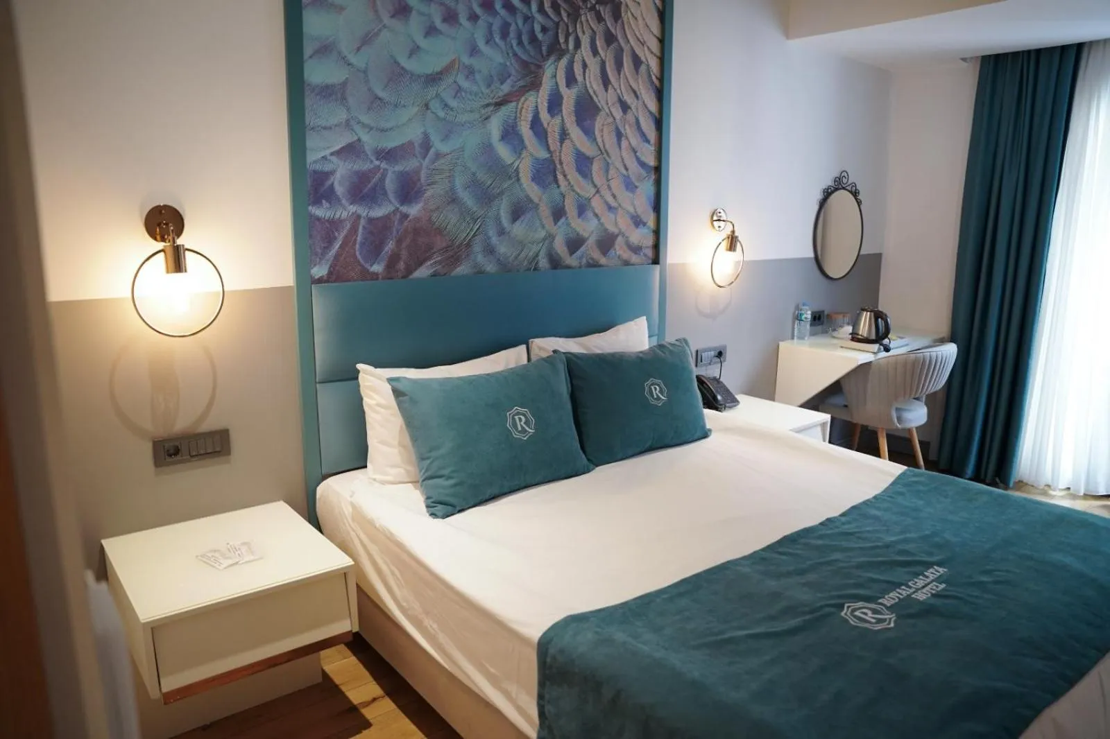 Bed in Royal Galata Hotel