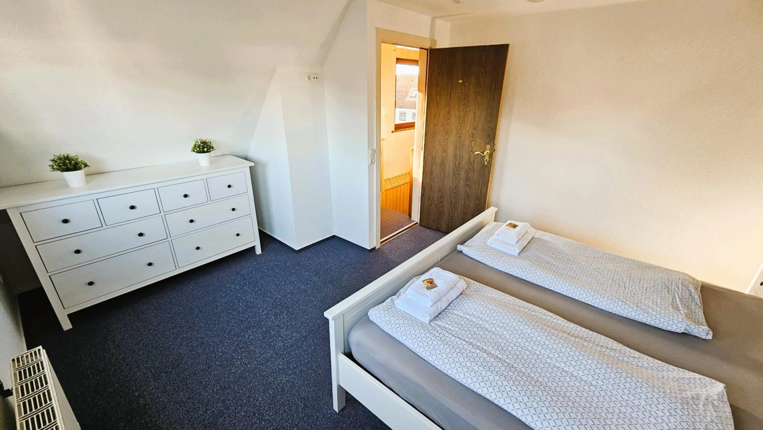 Bed in Hotel Dorfkrug Büsum