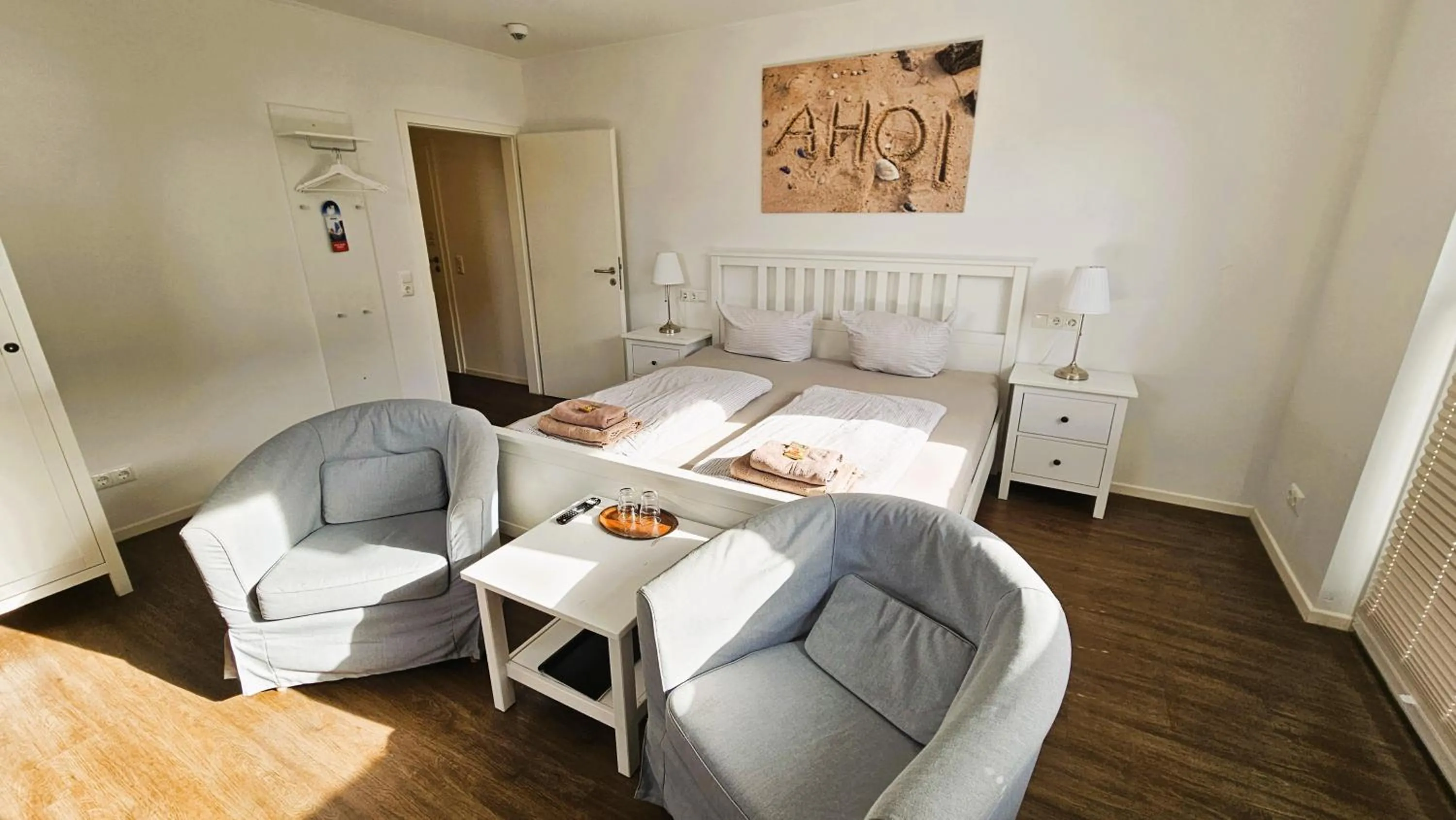 Bed in Hotel Dorfkrug Büsum