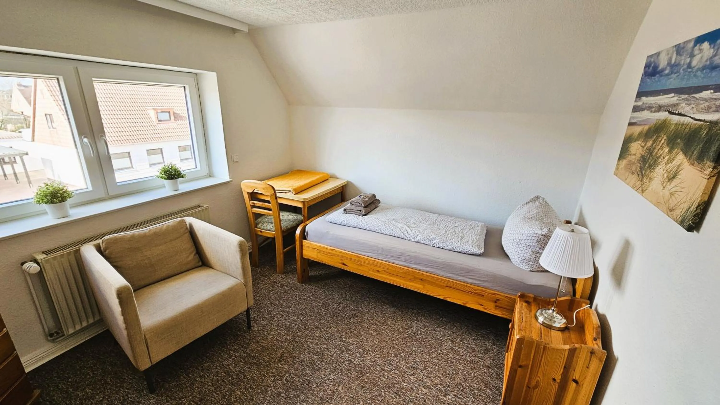 Bed in Hotel Dorfkrug Büsum