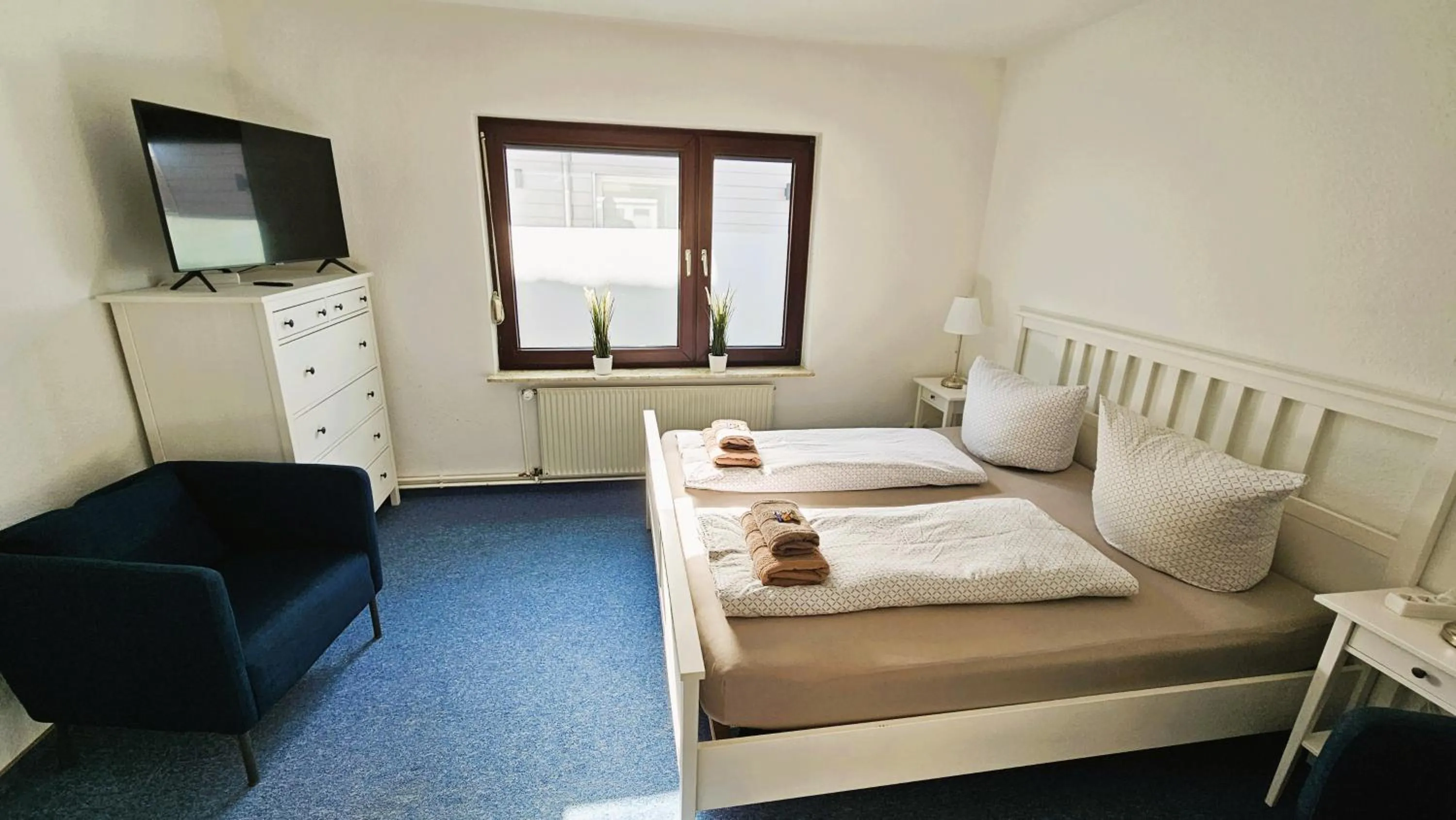 Bed in Hotel Dorfkrug Büsum