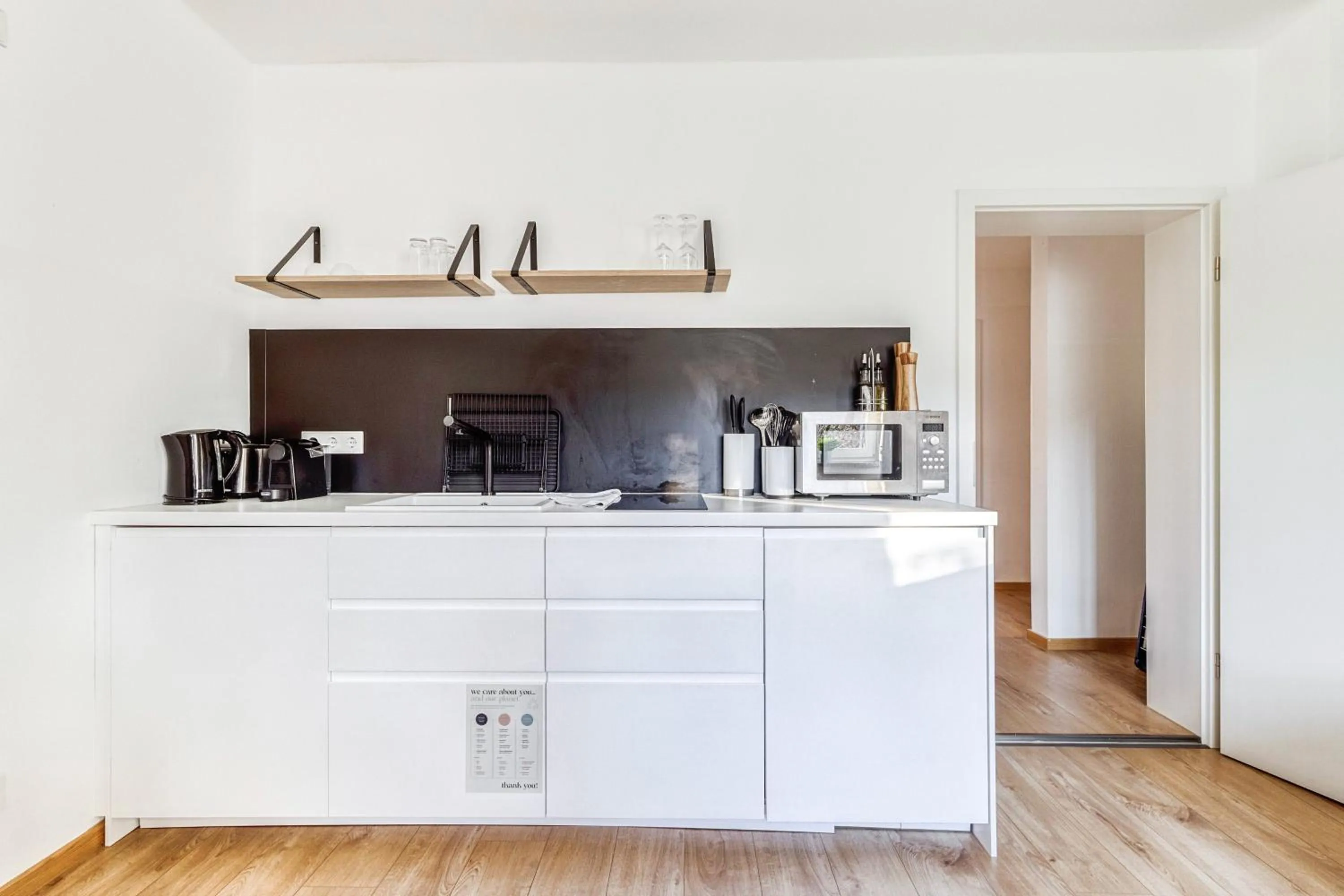 kitchen in Limehome Augsburg Pilgerhausstraße