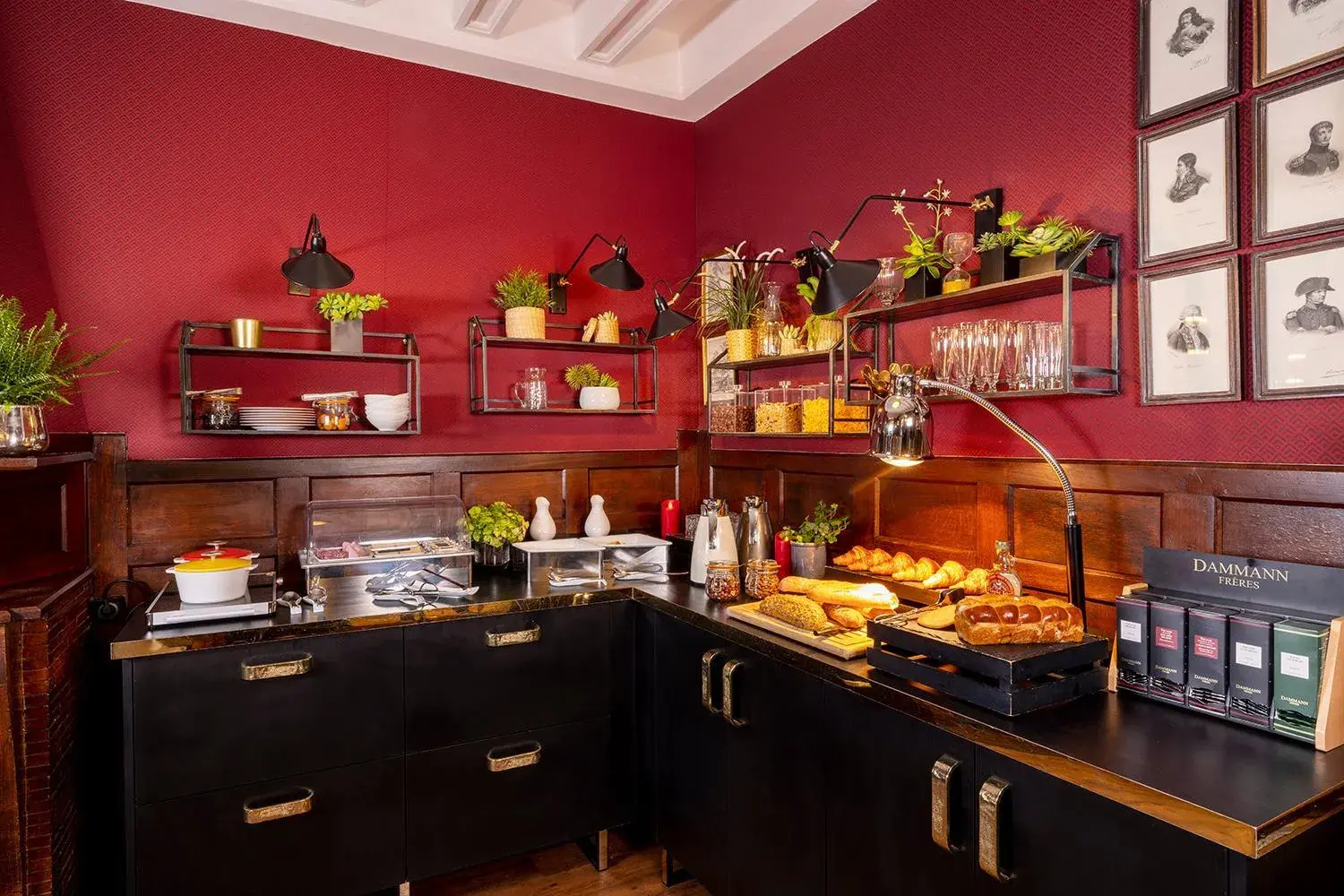 Buffet breakfast in Hotel De Seine Buffet breakfast in Hotel De Seine