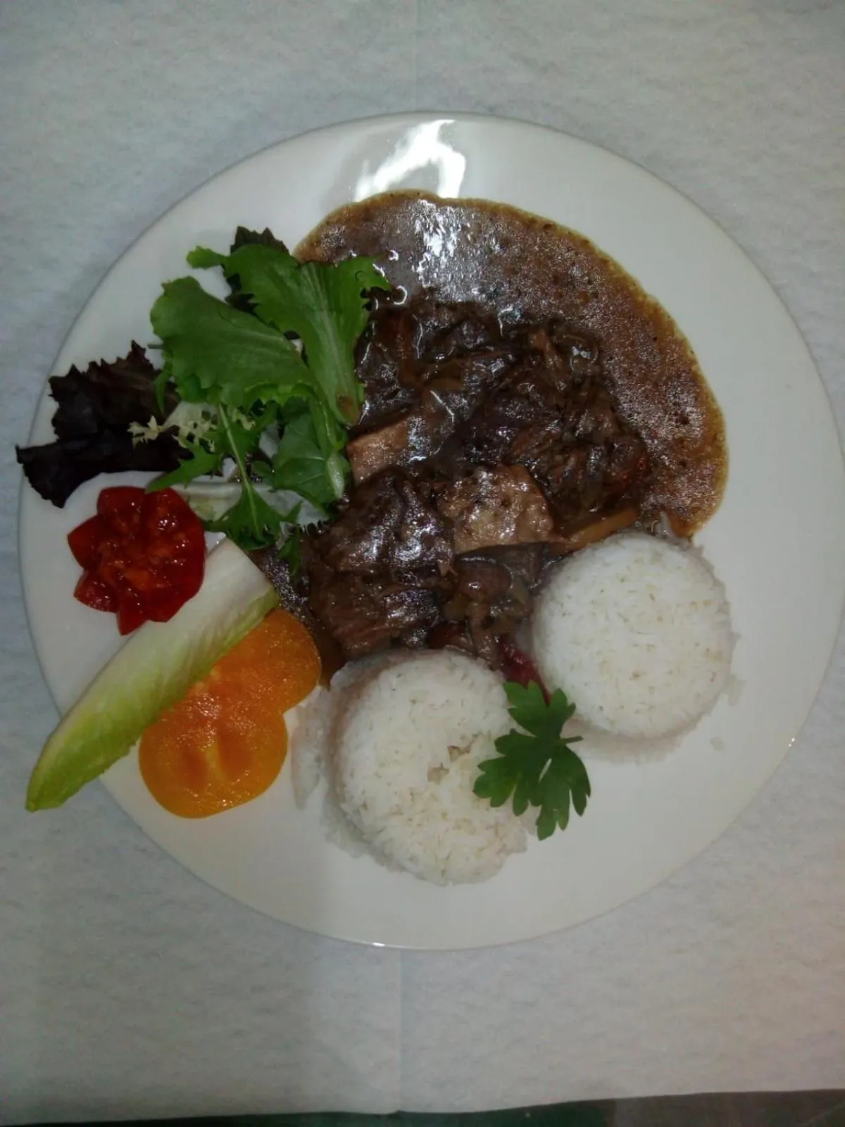 Meals in Payet Apartments