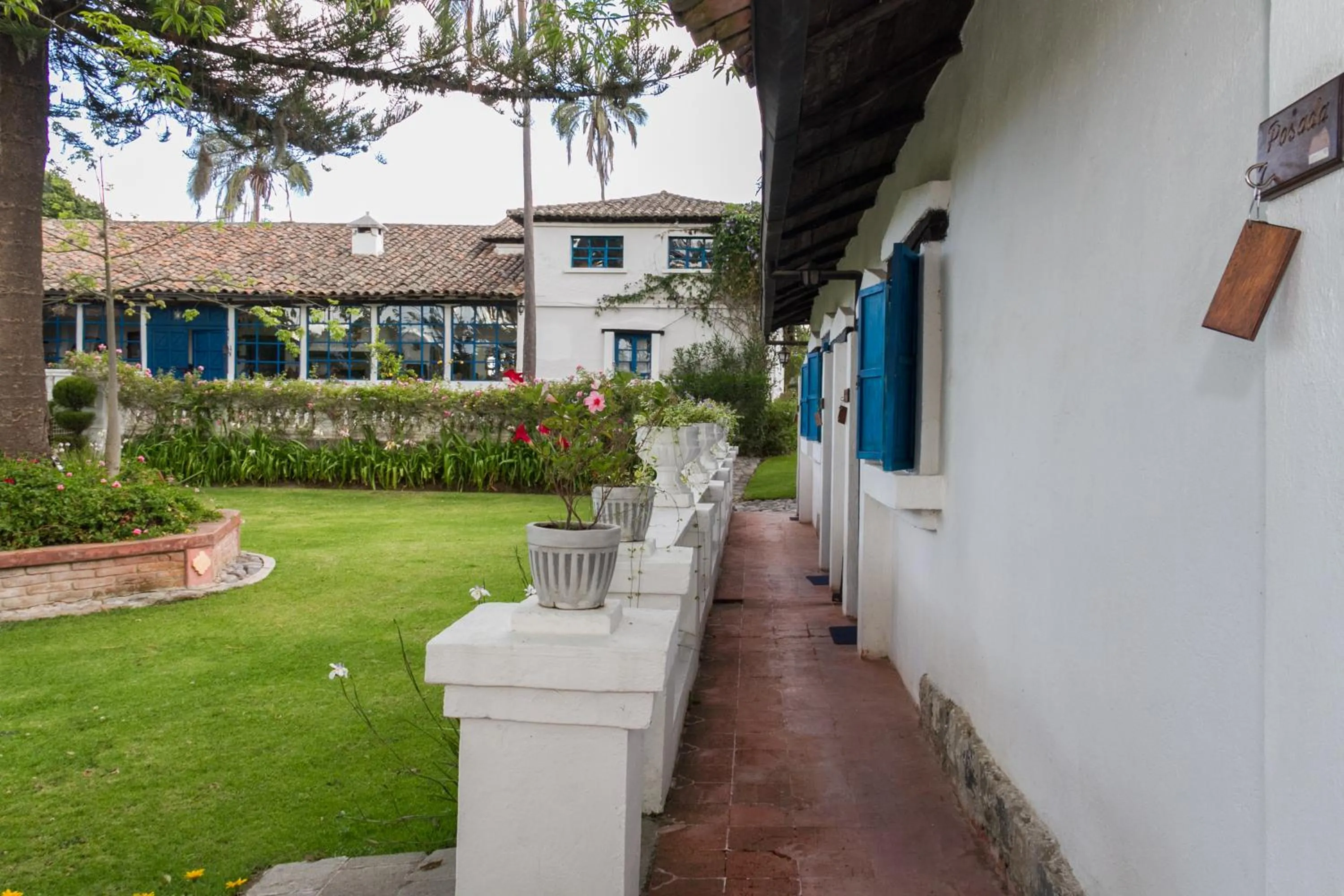 Garden view in Hotel Boutique Casa de Hacienda Su Merced