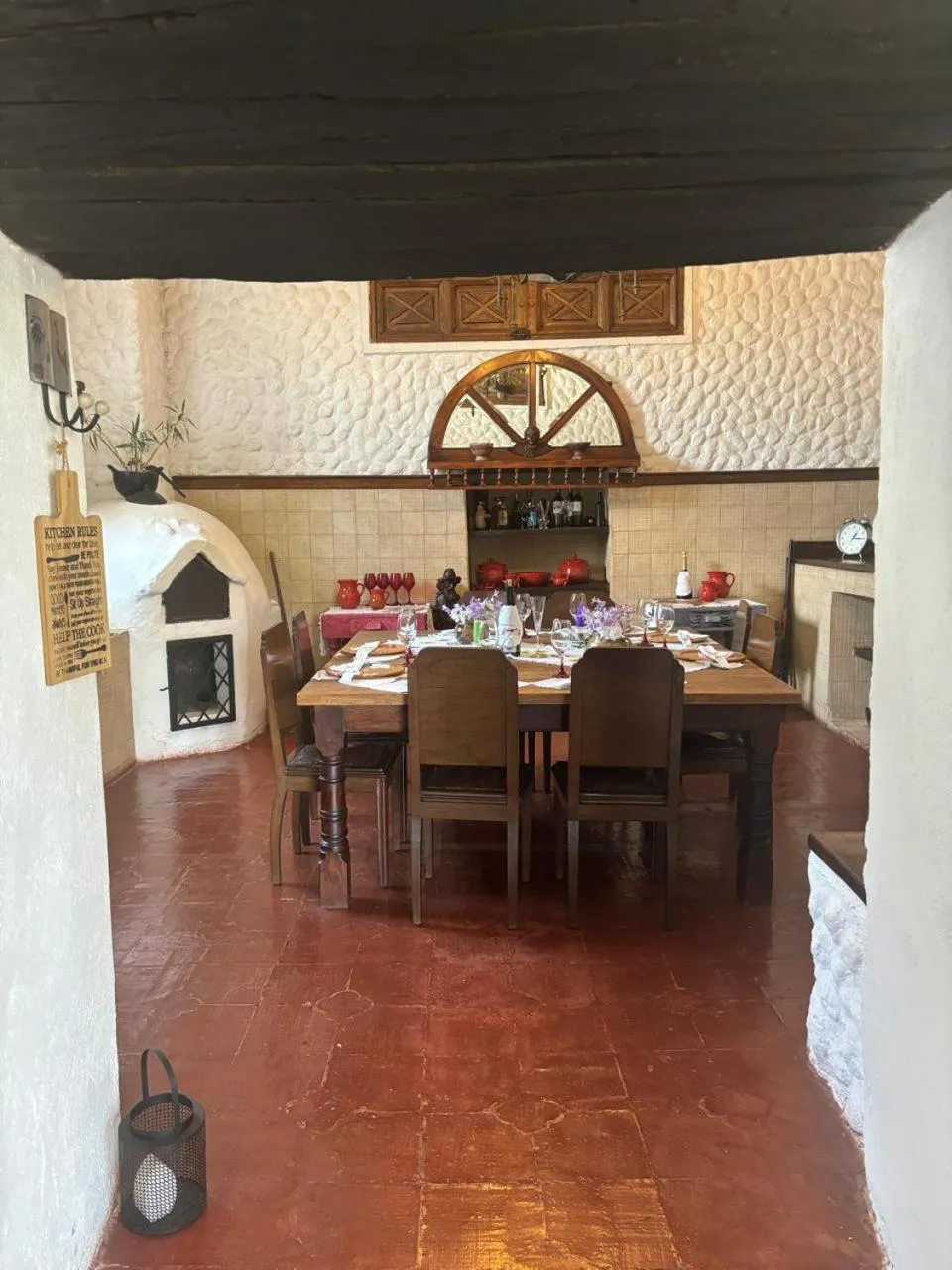 Kitchen or kitchenette in Hotel Boutique Casa de Hacienda Su Merced