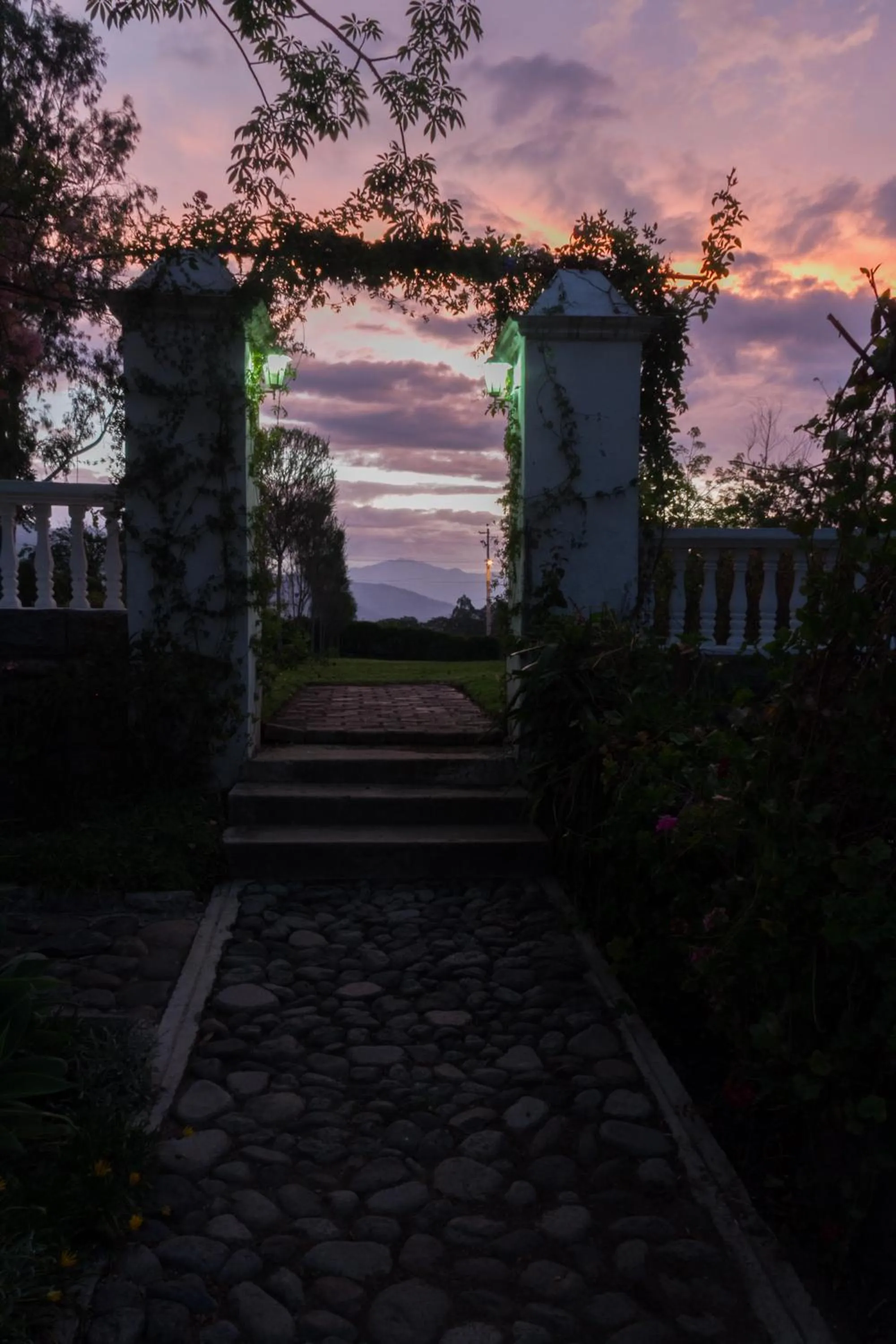 Sunset in Hotel Boutique Casa de Hacienda Su Merced