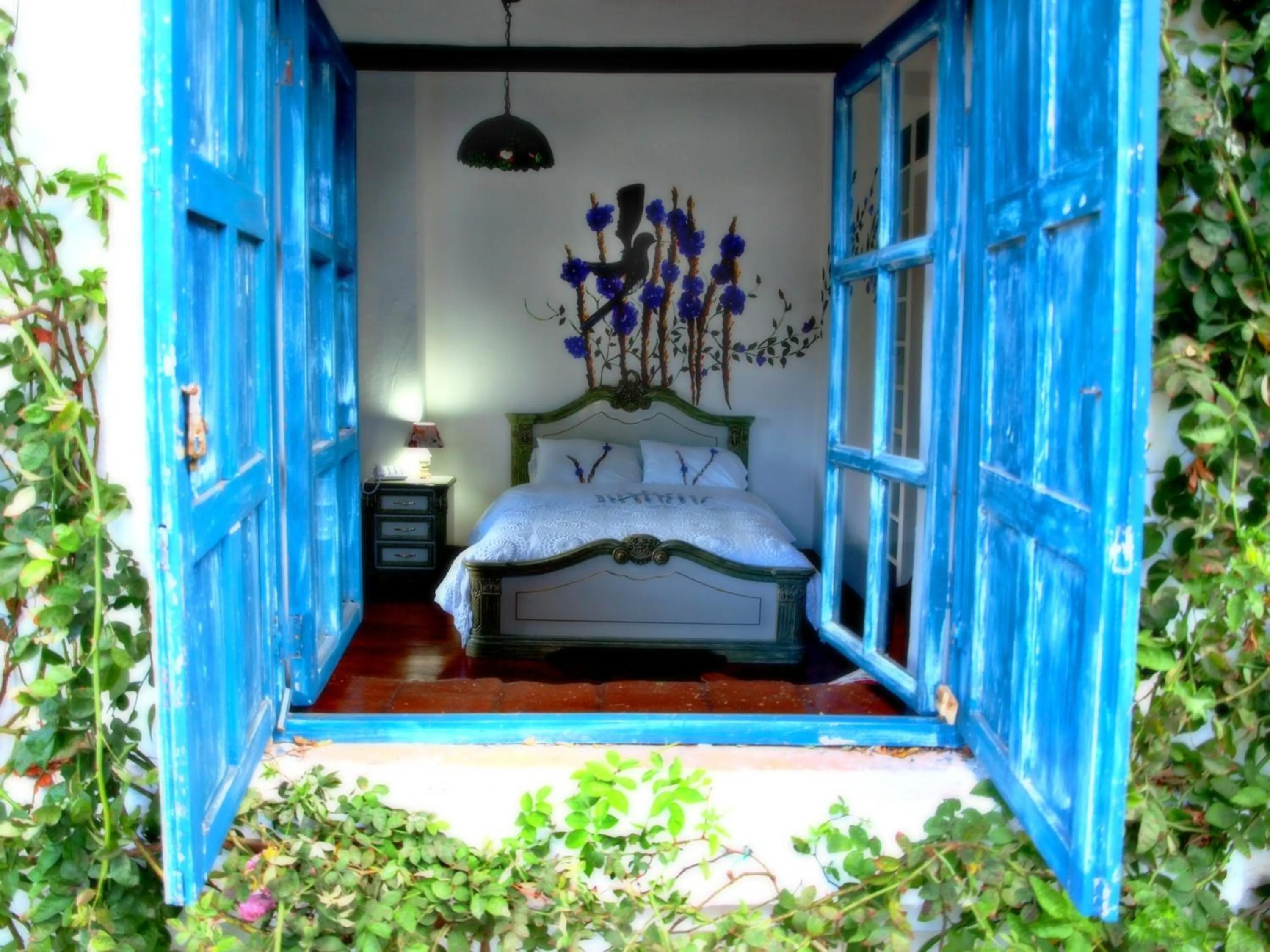 Bed in Hotel Boutique Casa de Hacienda Su Merced