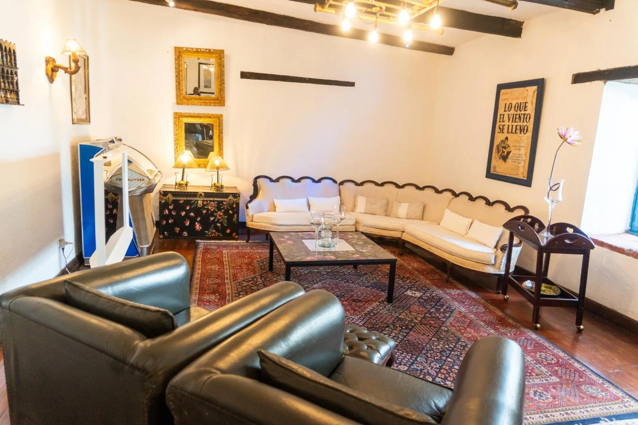 Communal lounge/ TV room in Hotel Boutique Casa de Hacienda Su Merced