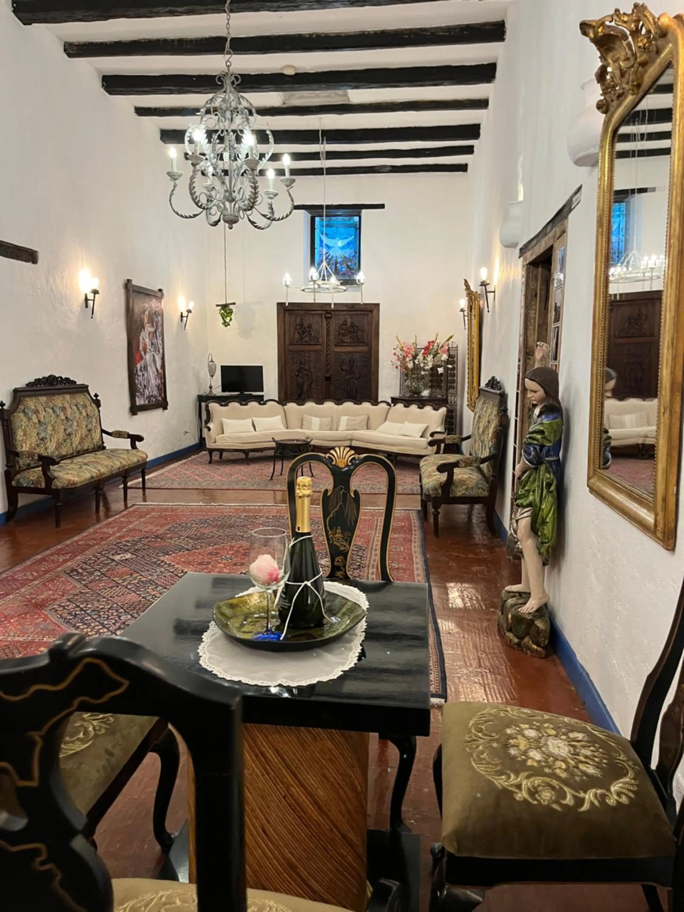 Living room in Hotel Boutique Casa de Hacienda Su Merced