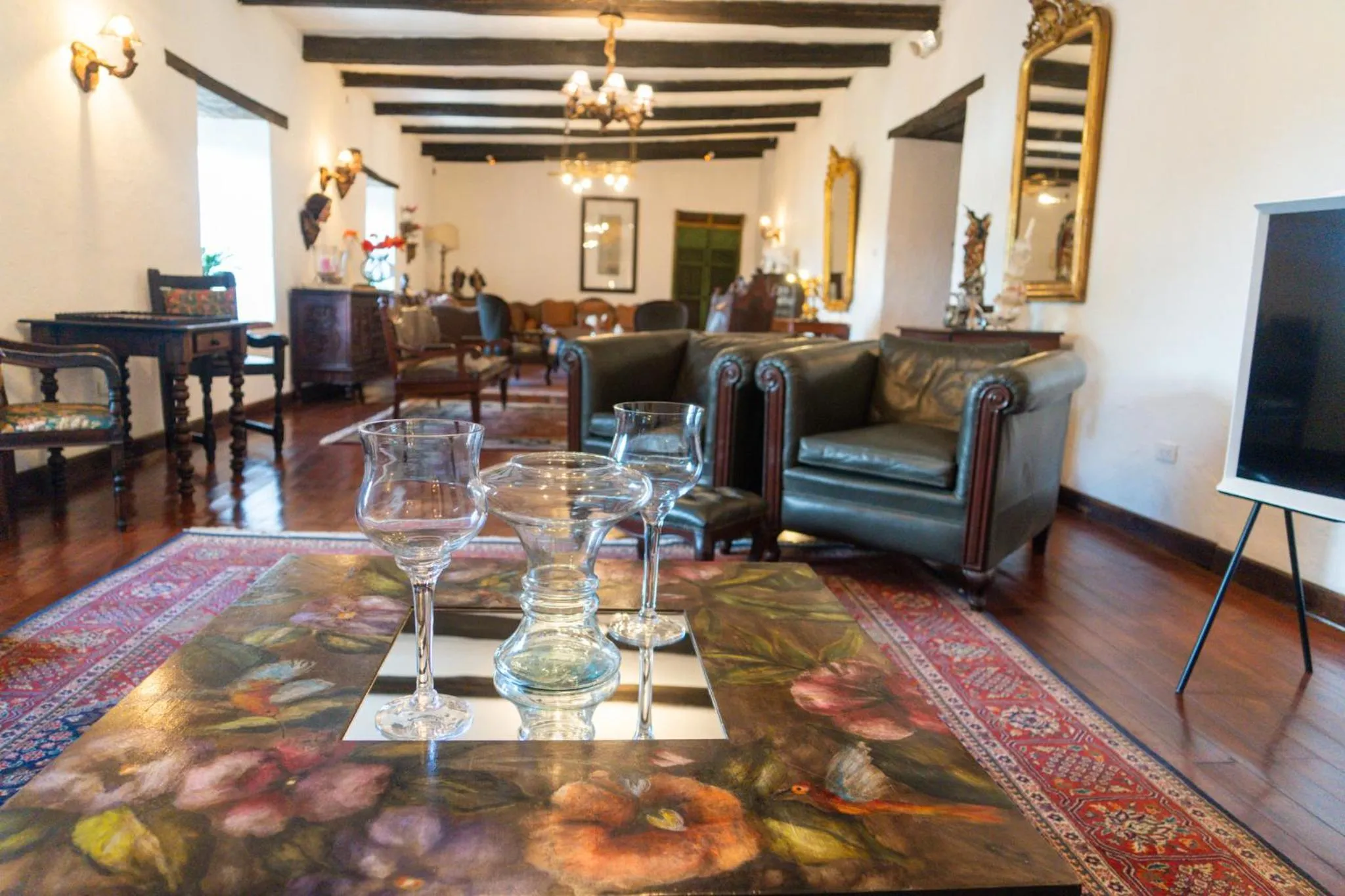 Living room in Hotel Boutique Casa de Hacienda Su Merced