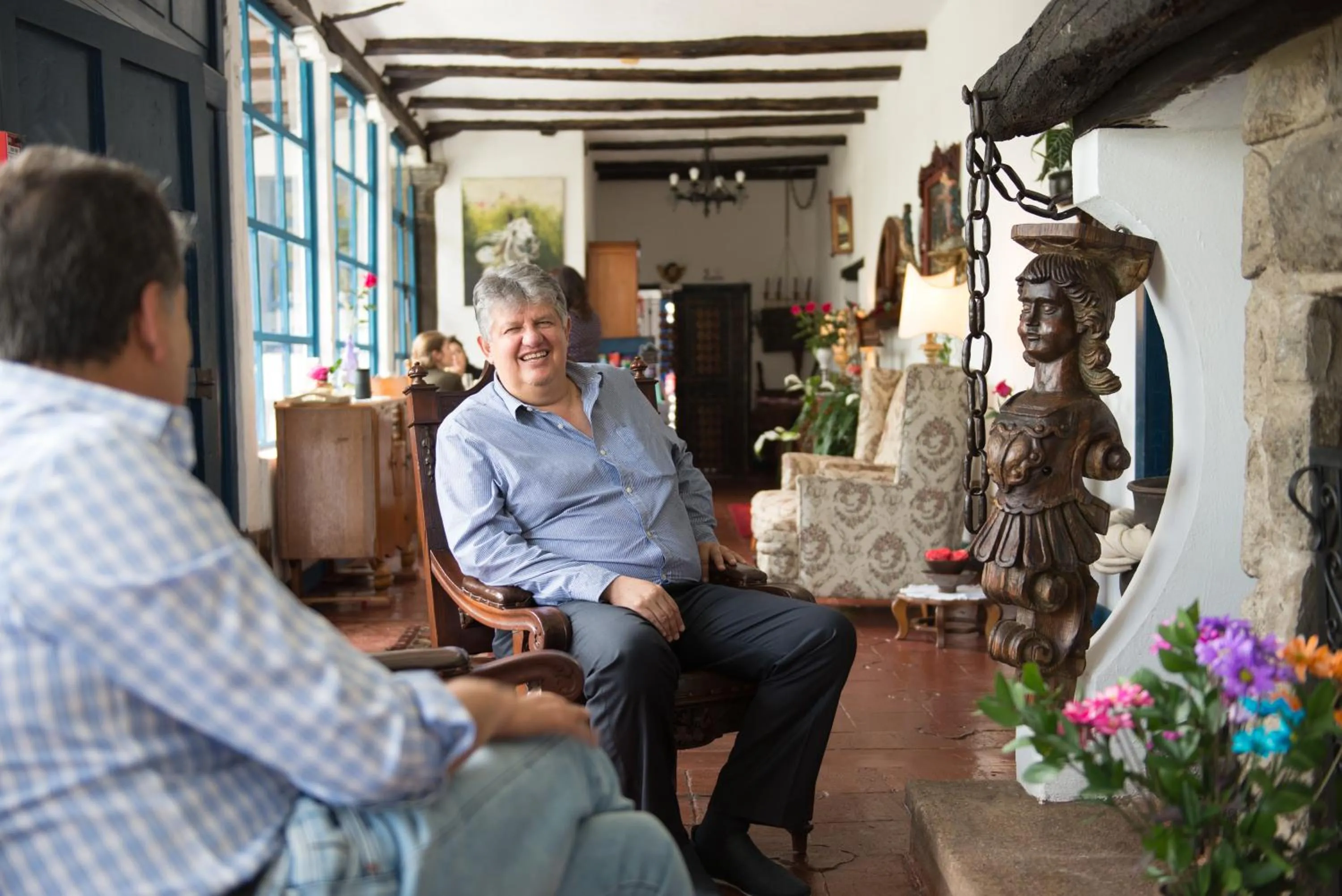 group of guests in Hotel Boutique Casa de Hacienda Su Merced