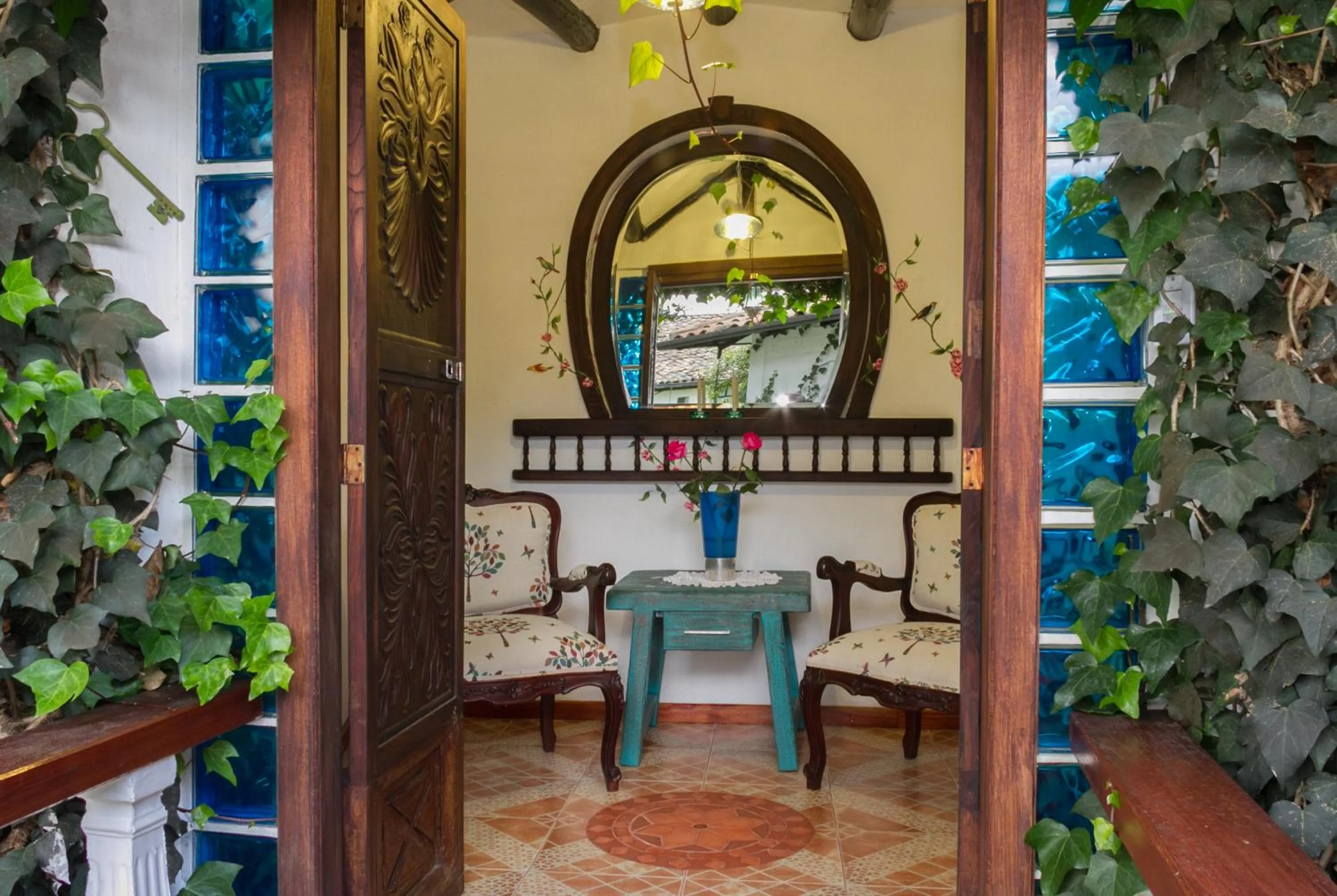 Living room in Hotel Boutique Casa de Hacienda Su Merced