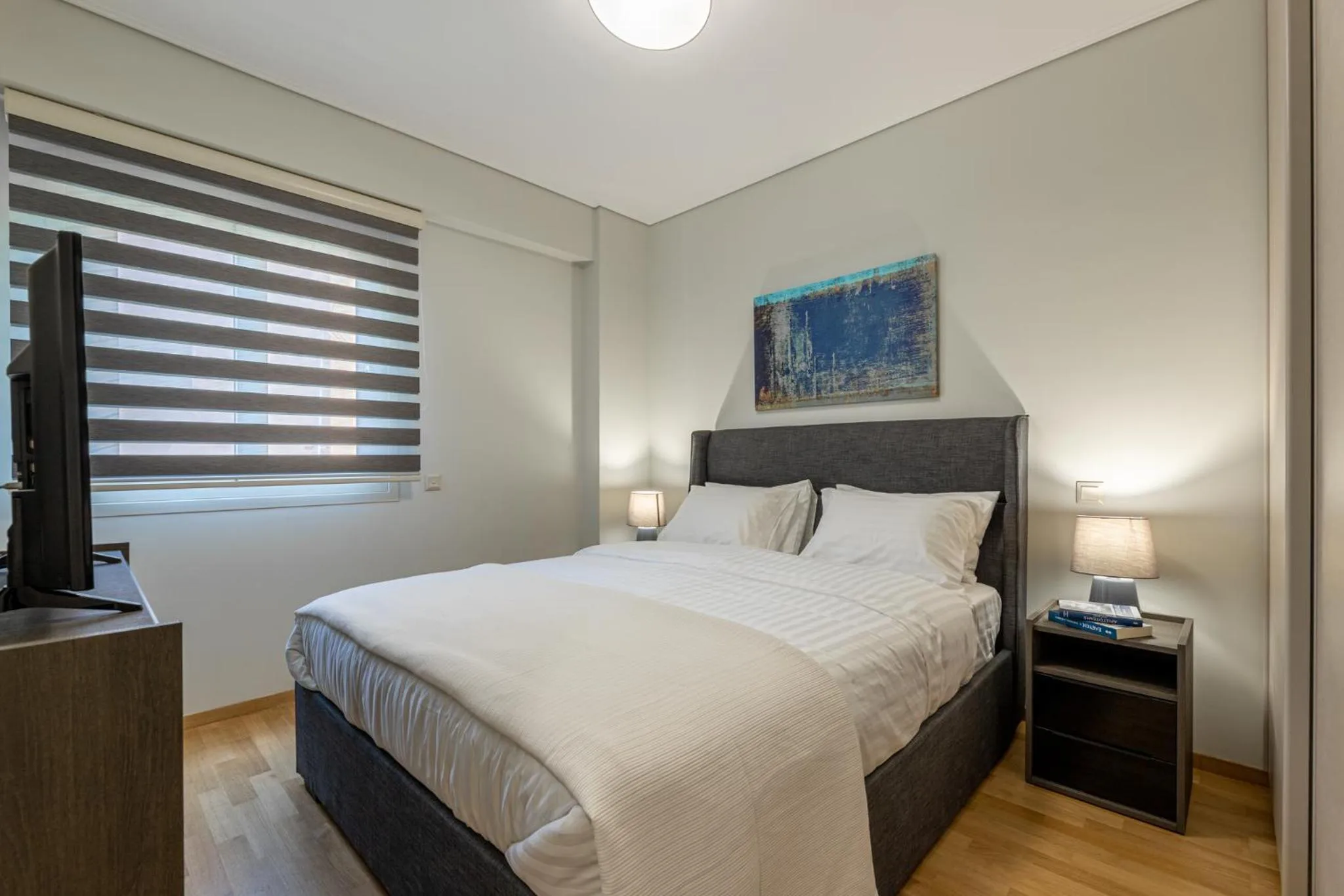 Bed in Olygreen Athens Residences