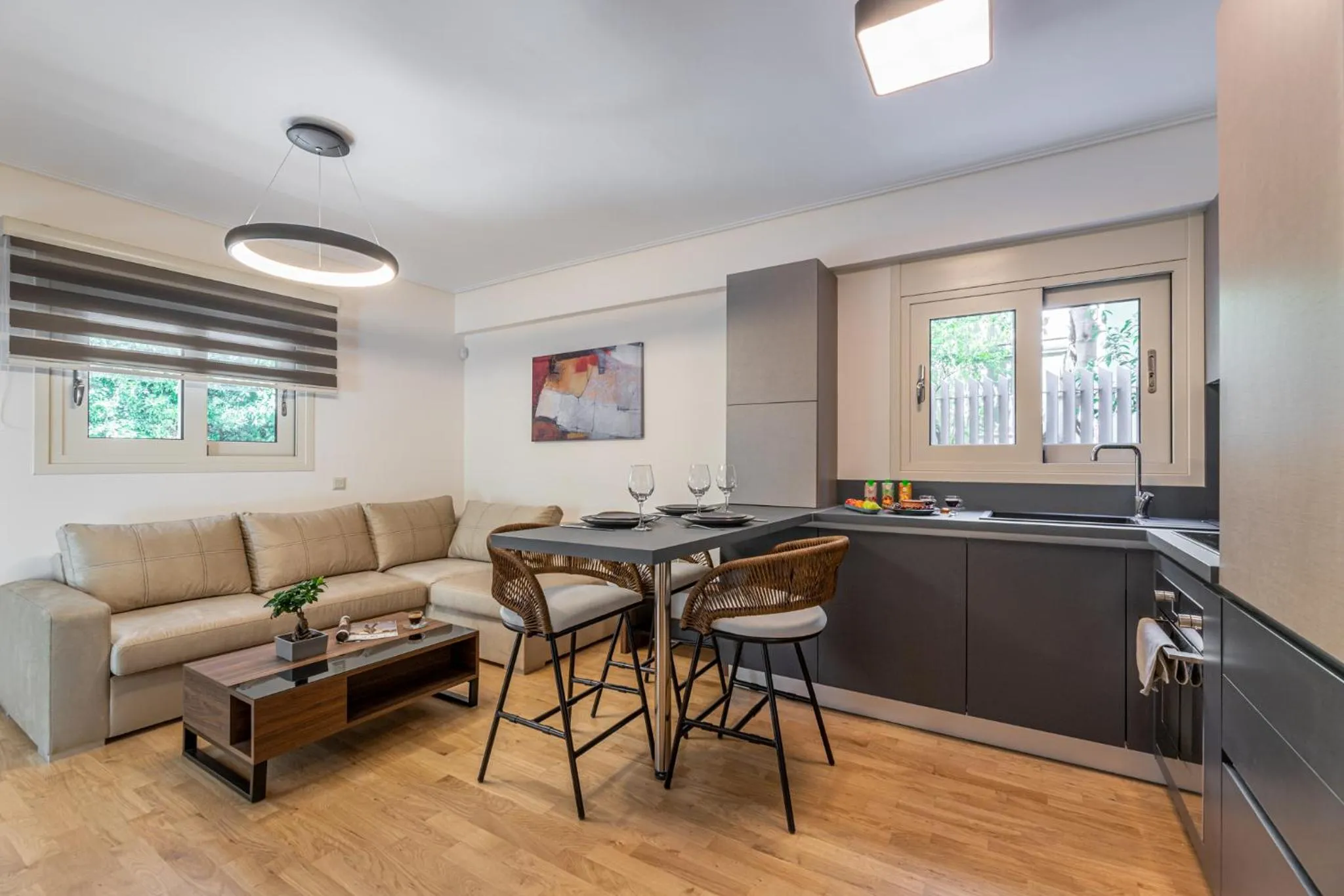 Living room in Olygreen Athens Residences