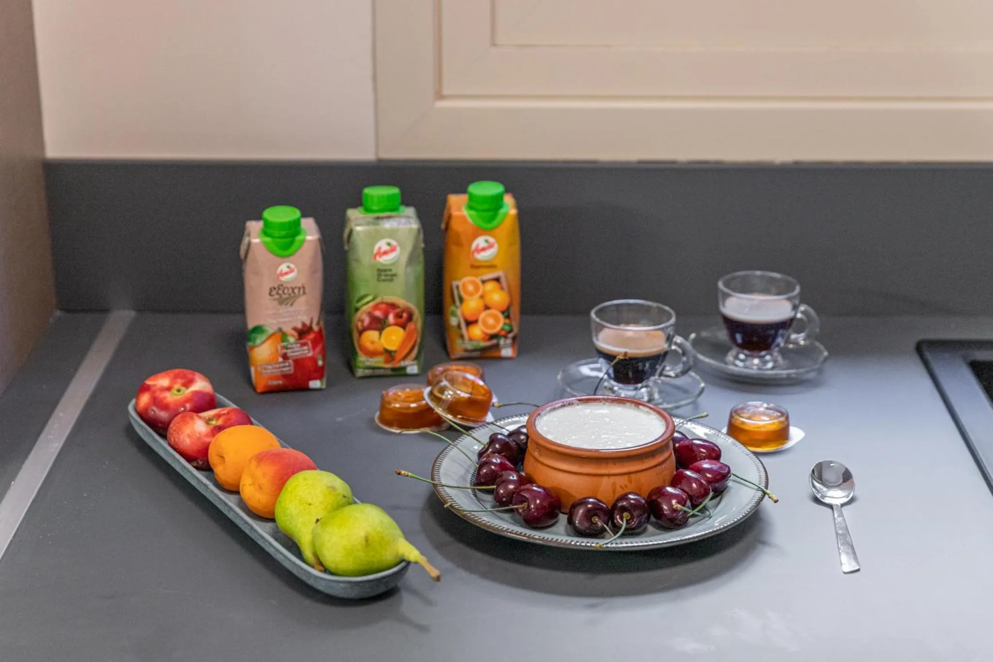 Continental breakfast in Olygreen Athens Residences