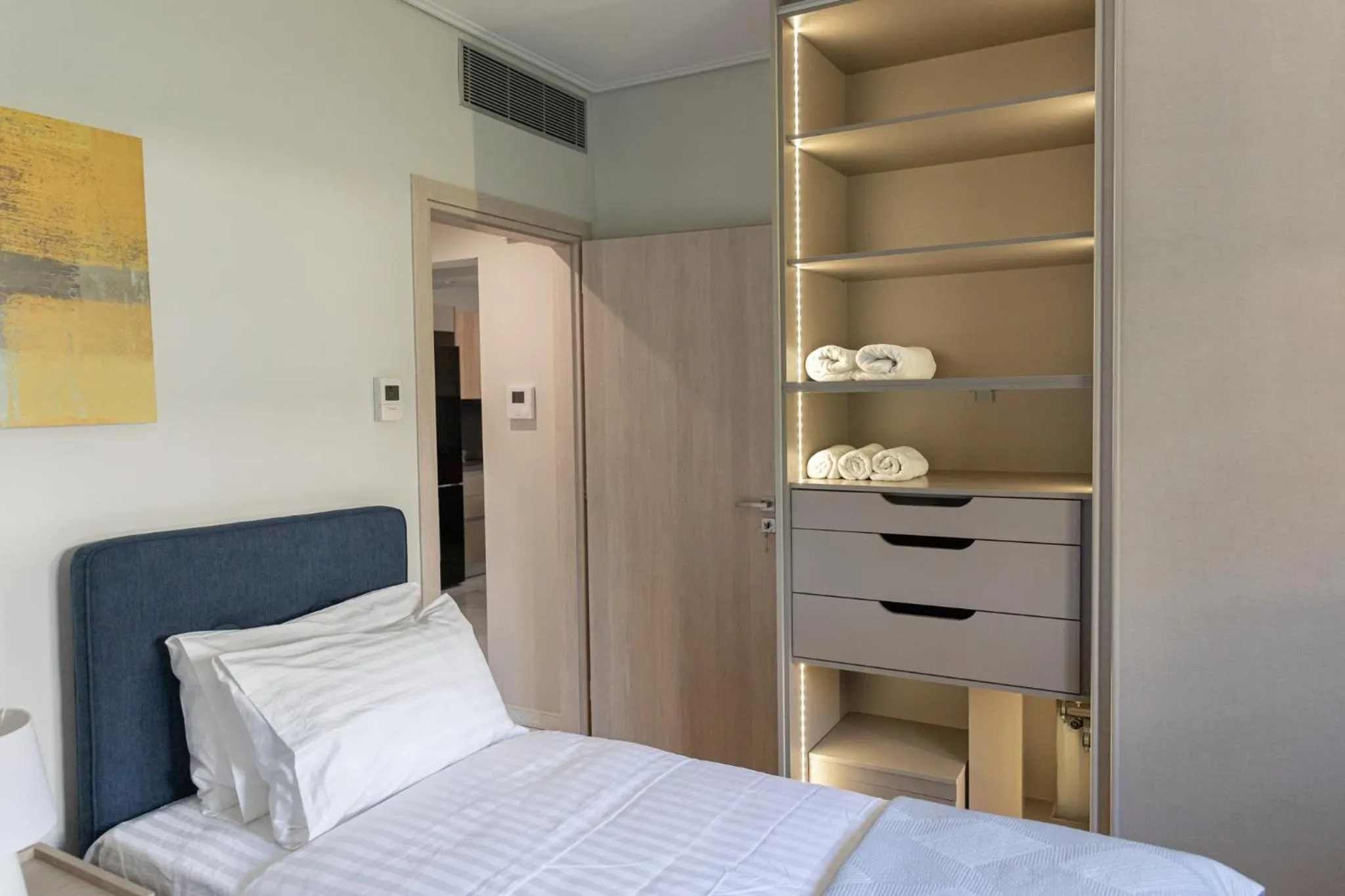 Bed in Olygreen Athens Residences