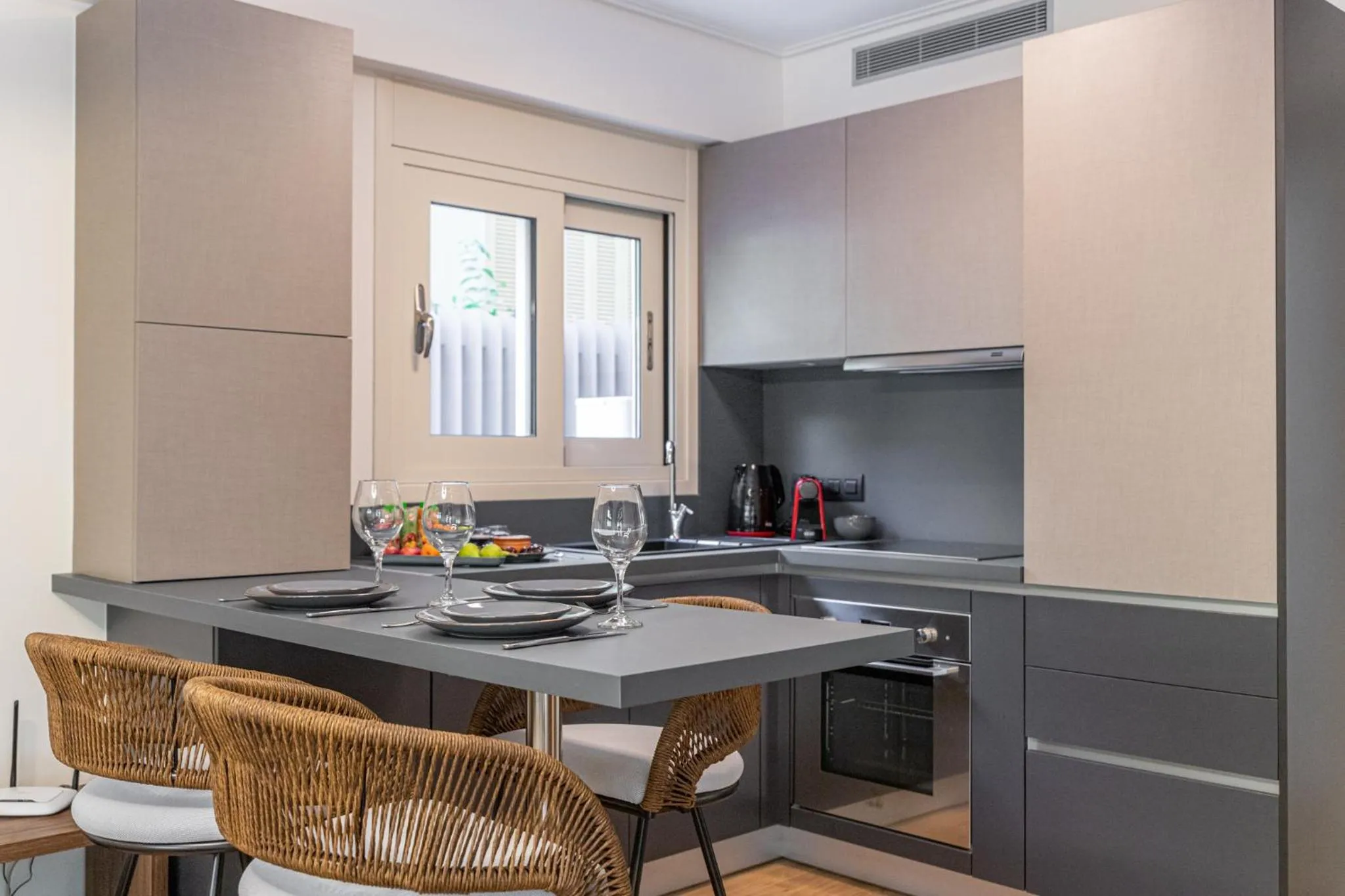Kitchen or kitchenette in Olygreen Athens Residences