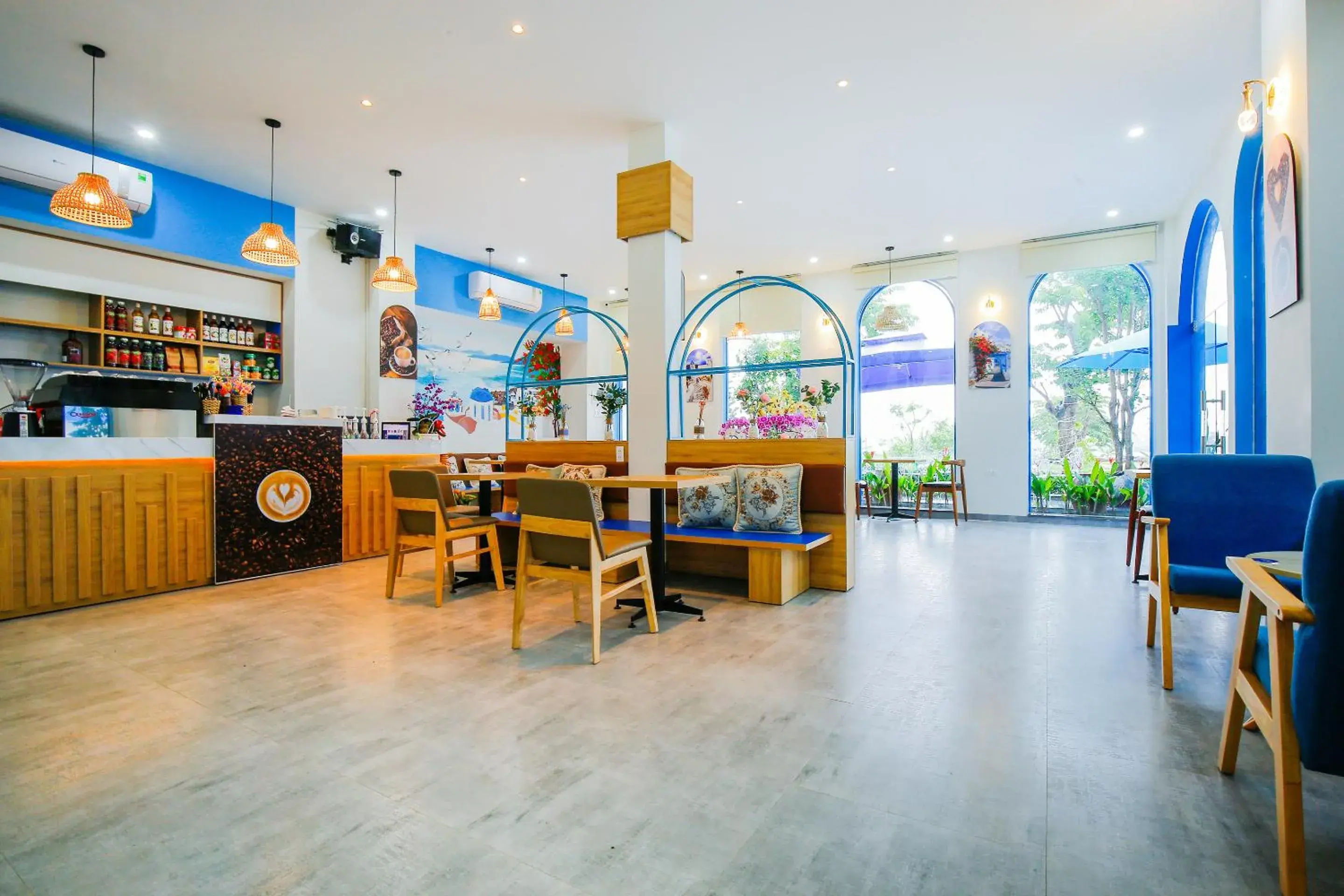 Lobby or reception in Santorini House and Coffee Lobby or reception in Santorini House and Coffee