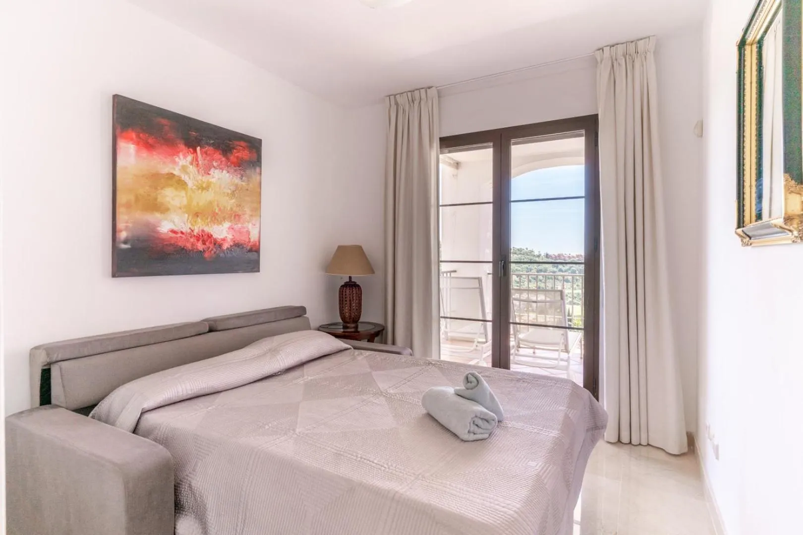 Bedroom, Bed in LOS ARQUEROS GOLF APARTMENTS