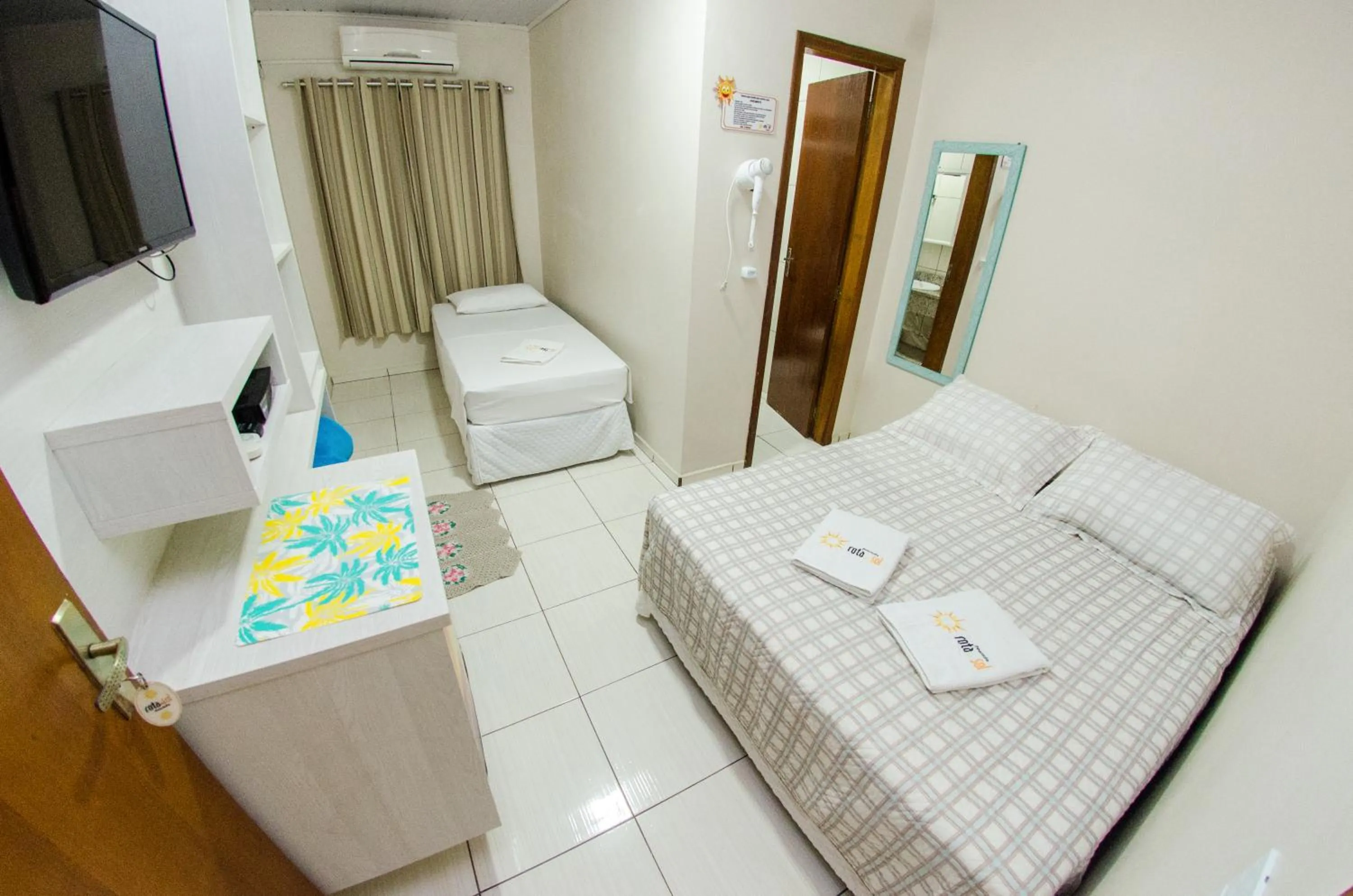 Bedroom, Bed in Pousada Rota do Sol