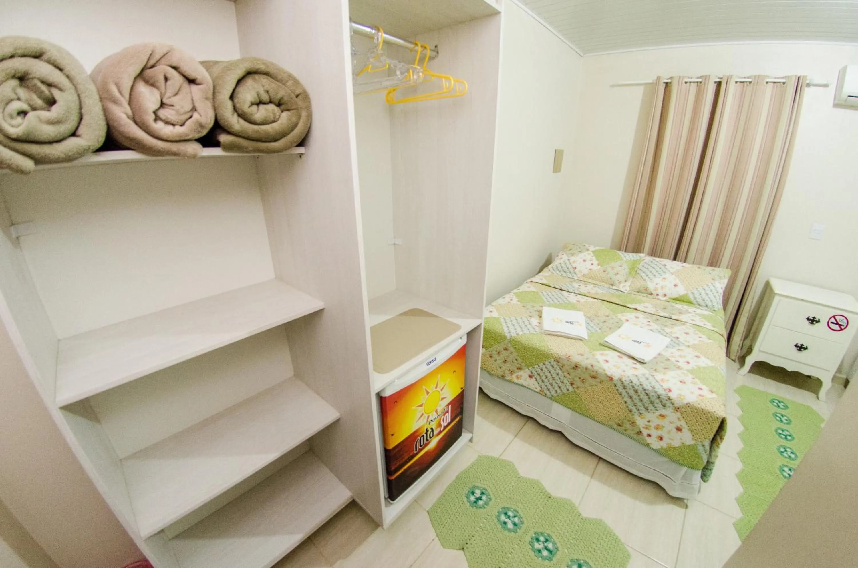 Bathroom, Bed in Pousada Rota do Sol