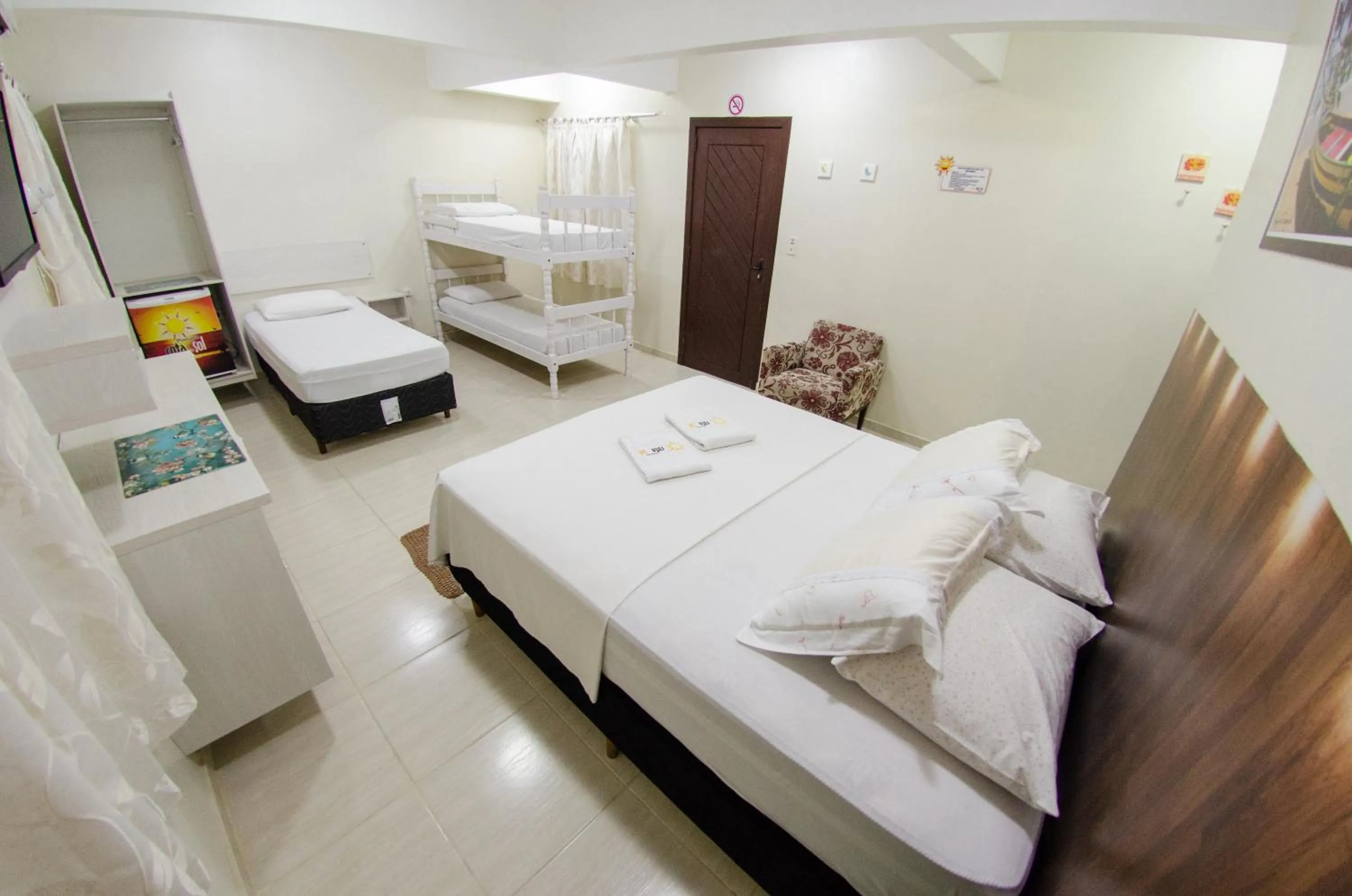 Bedroom, Bed in Pousada Rota do Sol