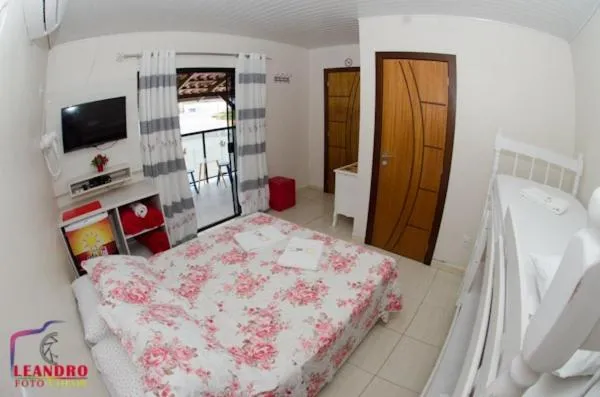 Bedroom, Bed in Pousada Rota do Sol