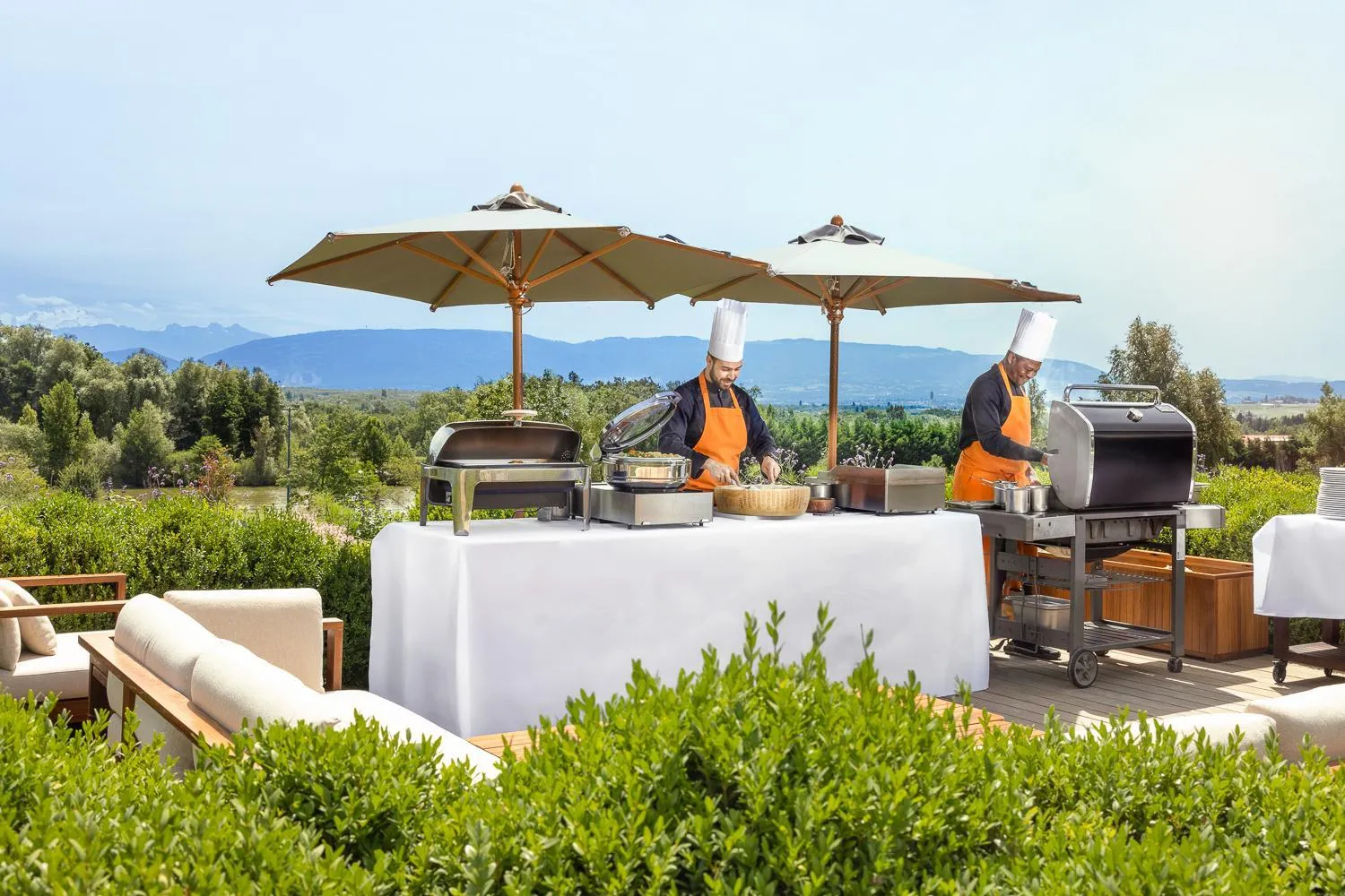 Patio in Jiva Hill Resort - Genève