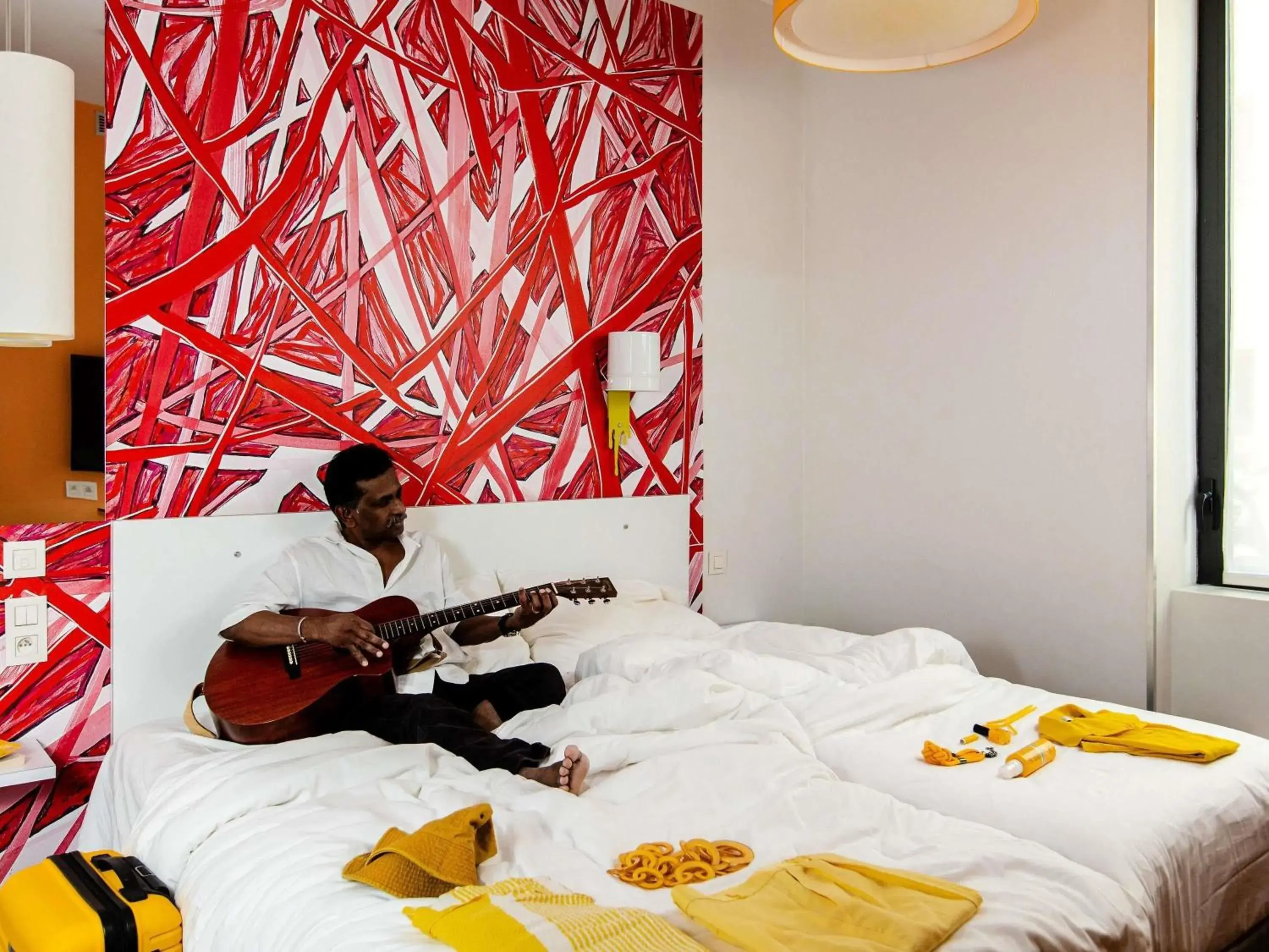 Bedroom, Bed in ibis Styles Paris La Défense Courbevoie Bedroom, Bed in ibis Styles Paris La Défense Courbevoie