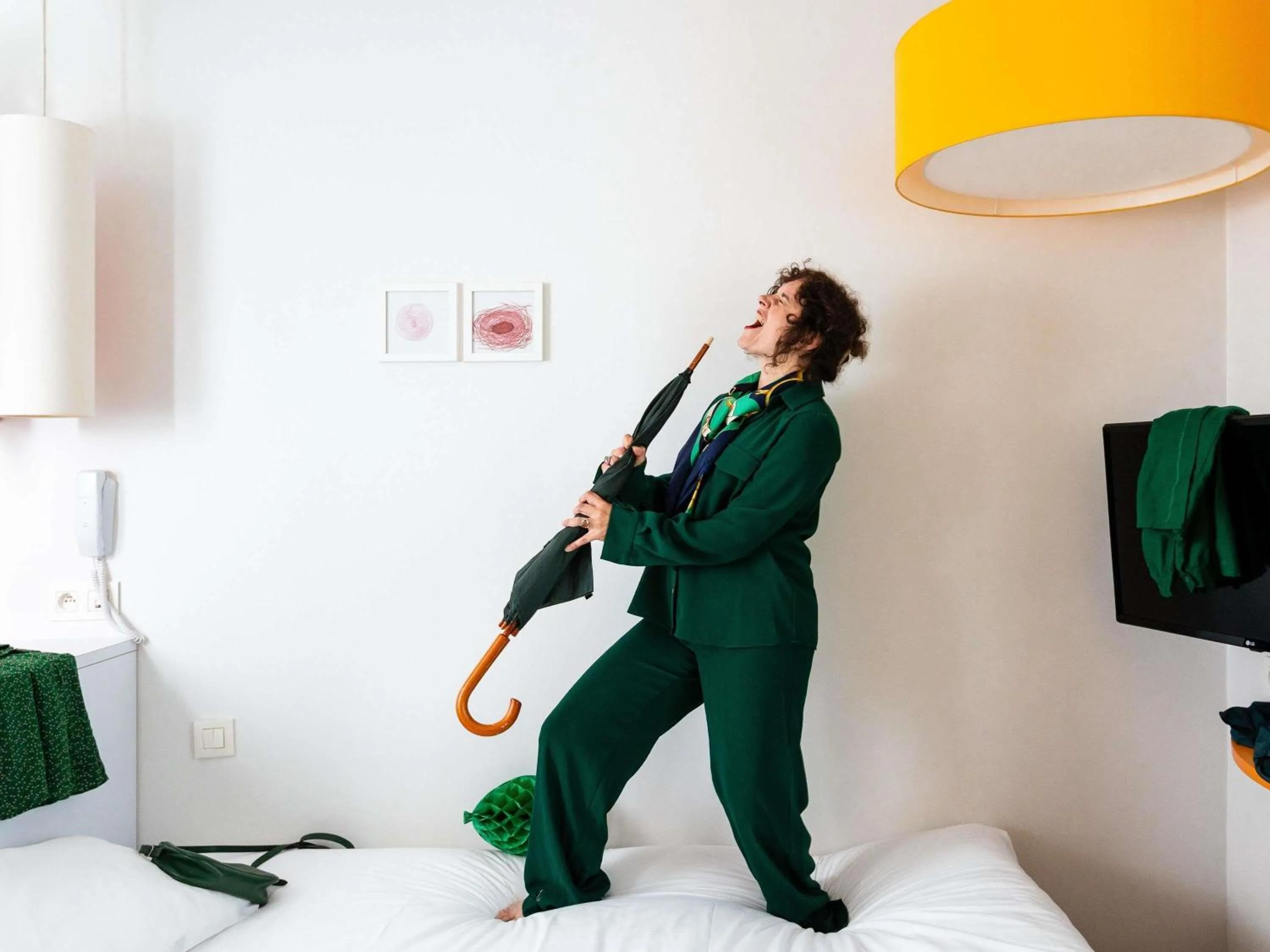 Bedroom in ibis Styles Paris La Défense Courbevoie