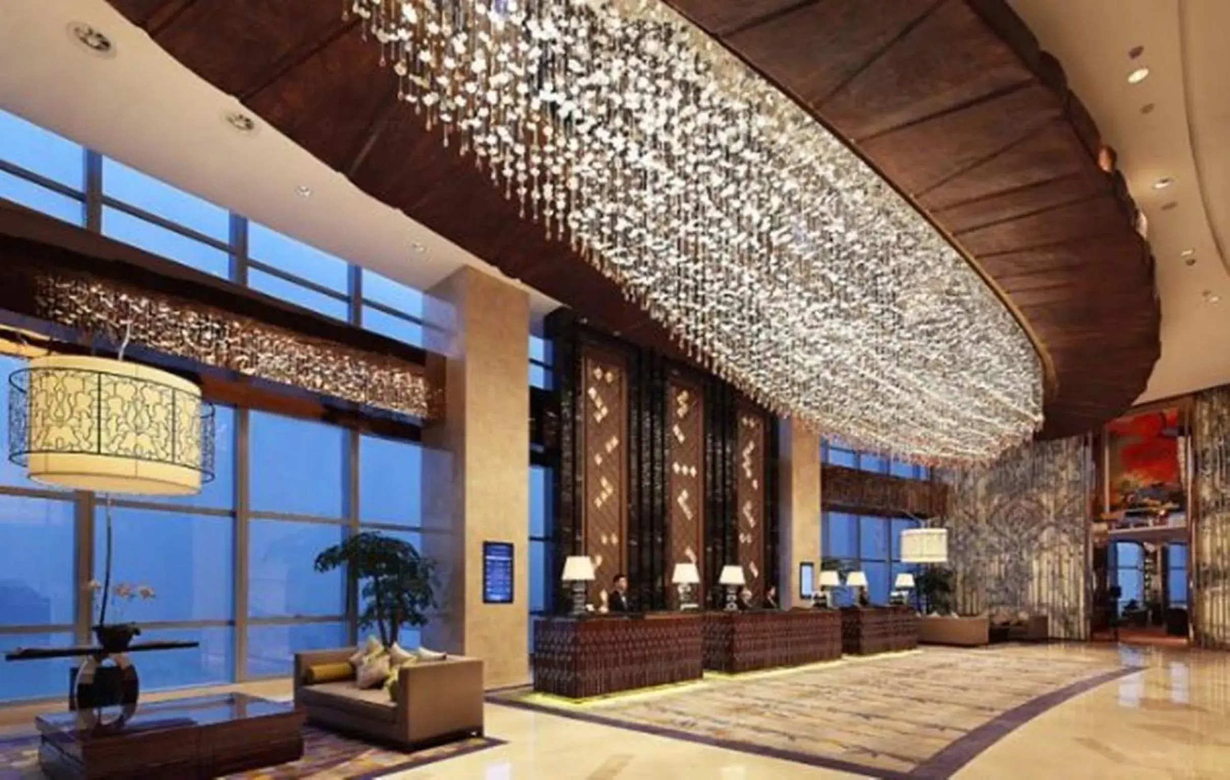 Lobby or reception in Minyoun Chengdu Dongda Hotel