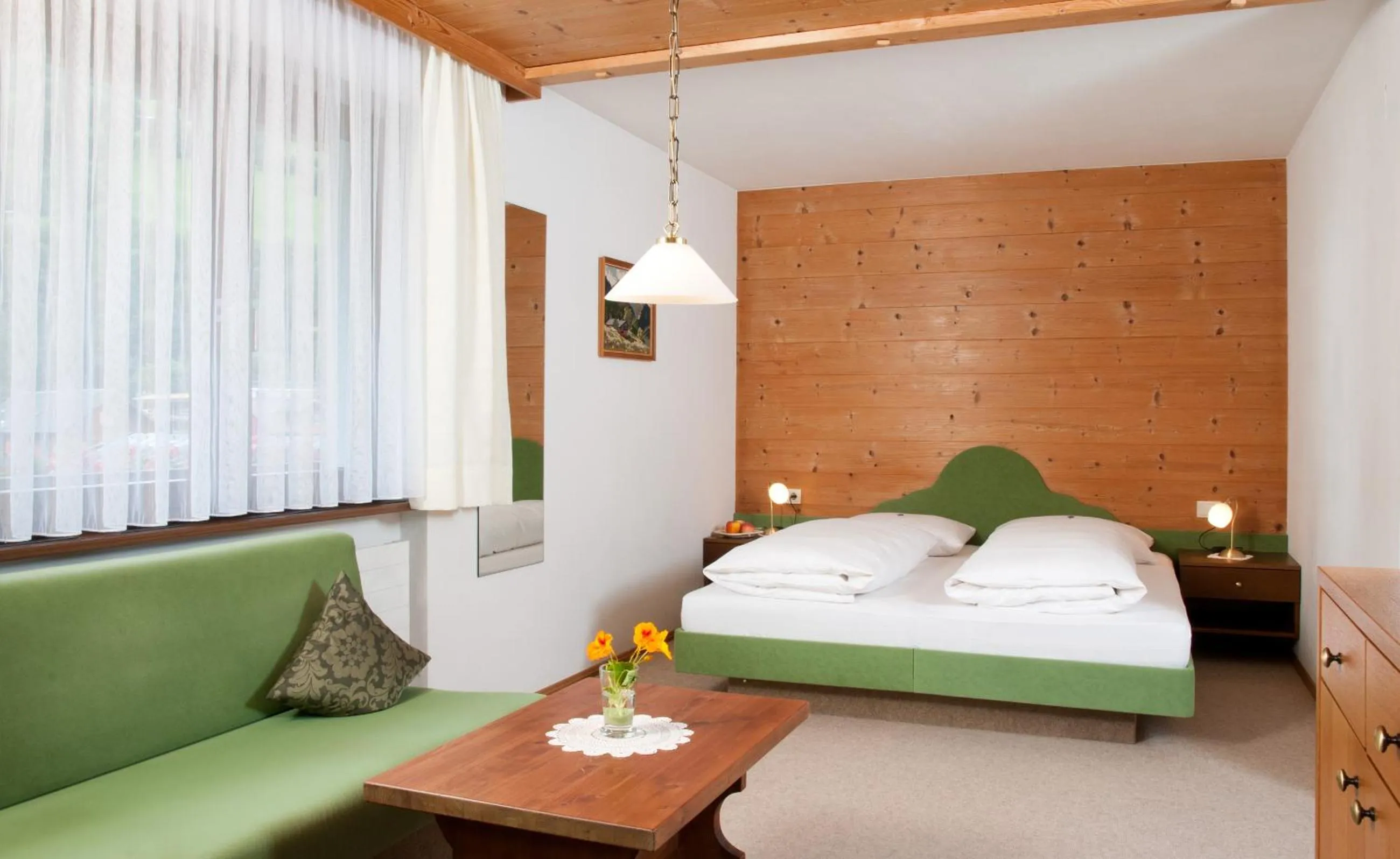 Seating area, Bed in Haus Arnika