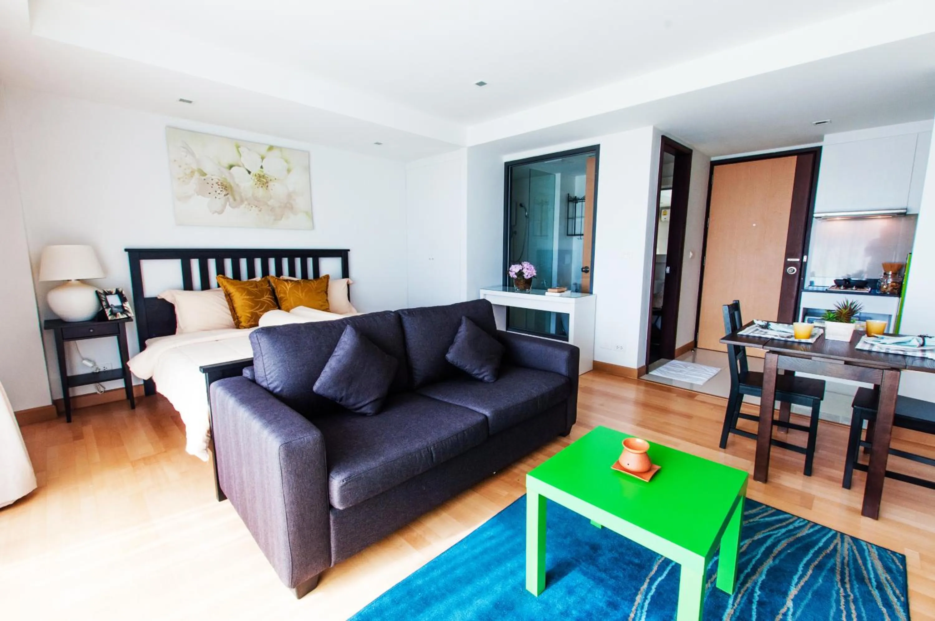 Seating area, Bed in Rocco Hua Hin Beach Seaview