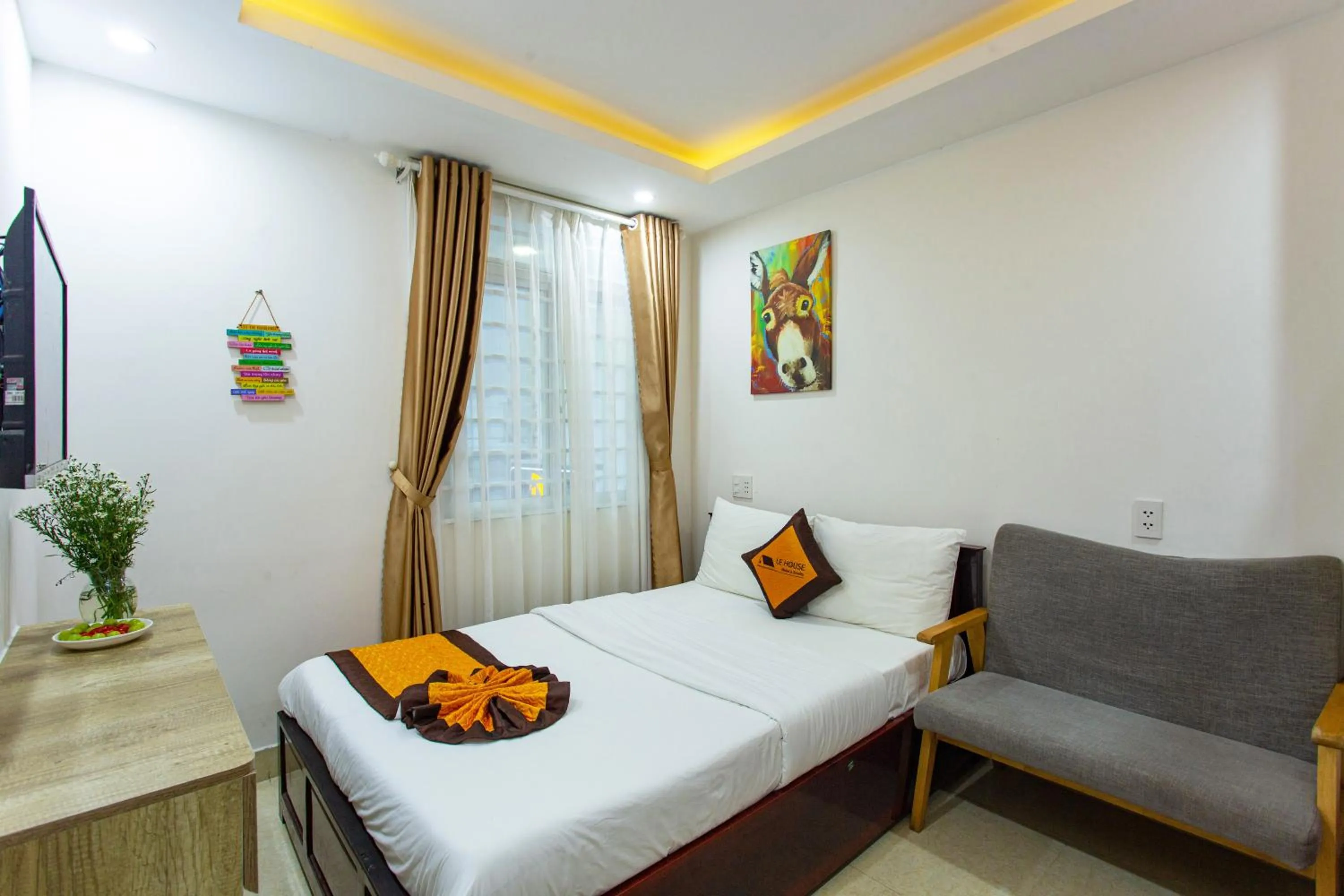 TV and multimedia, Bed in Le House Hotel and Studio