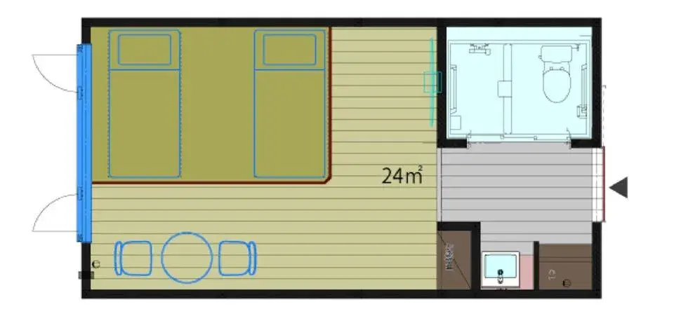 Twin Bed Room (Two People Only) in Hotel Kifu Club Shiretoko Twin Bed Room (Two People Only) in Hotel Kifu Club Shiretoko