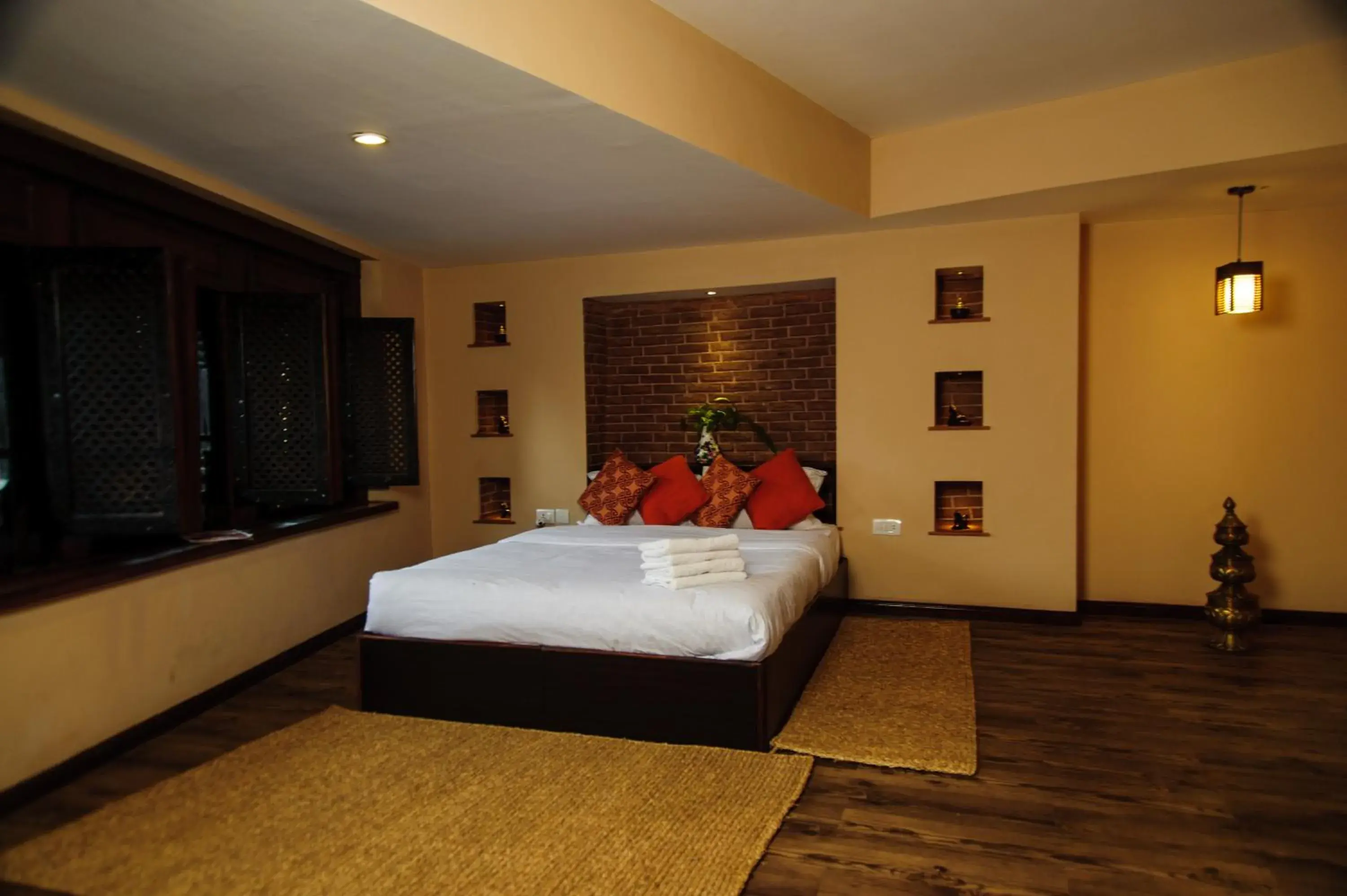 Bed in Thagu Chhen, a Boutique Hotel Bed in Thagu Chhen, a Boutique Hotel