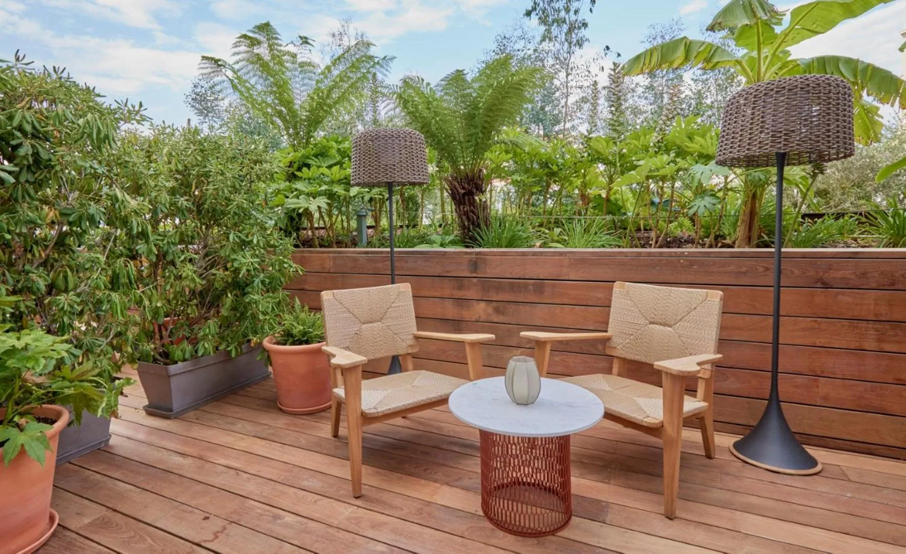 Garden in Hôtel Martinez, in The Unbound Collection by Hyatt