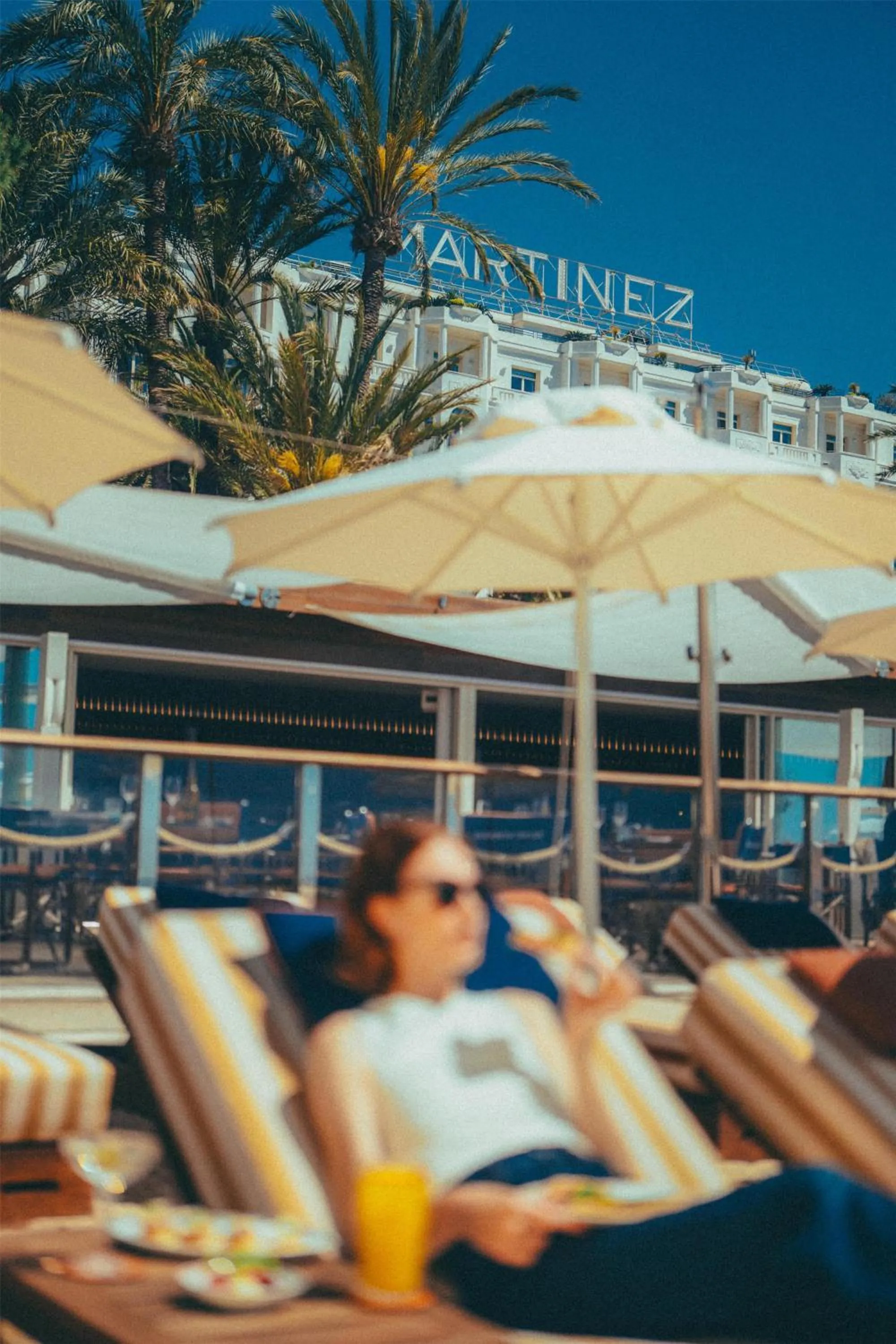 Beach in Hôtel Martinez, in The Unbound Collection by Hyatt