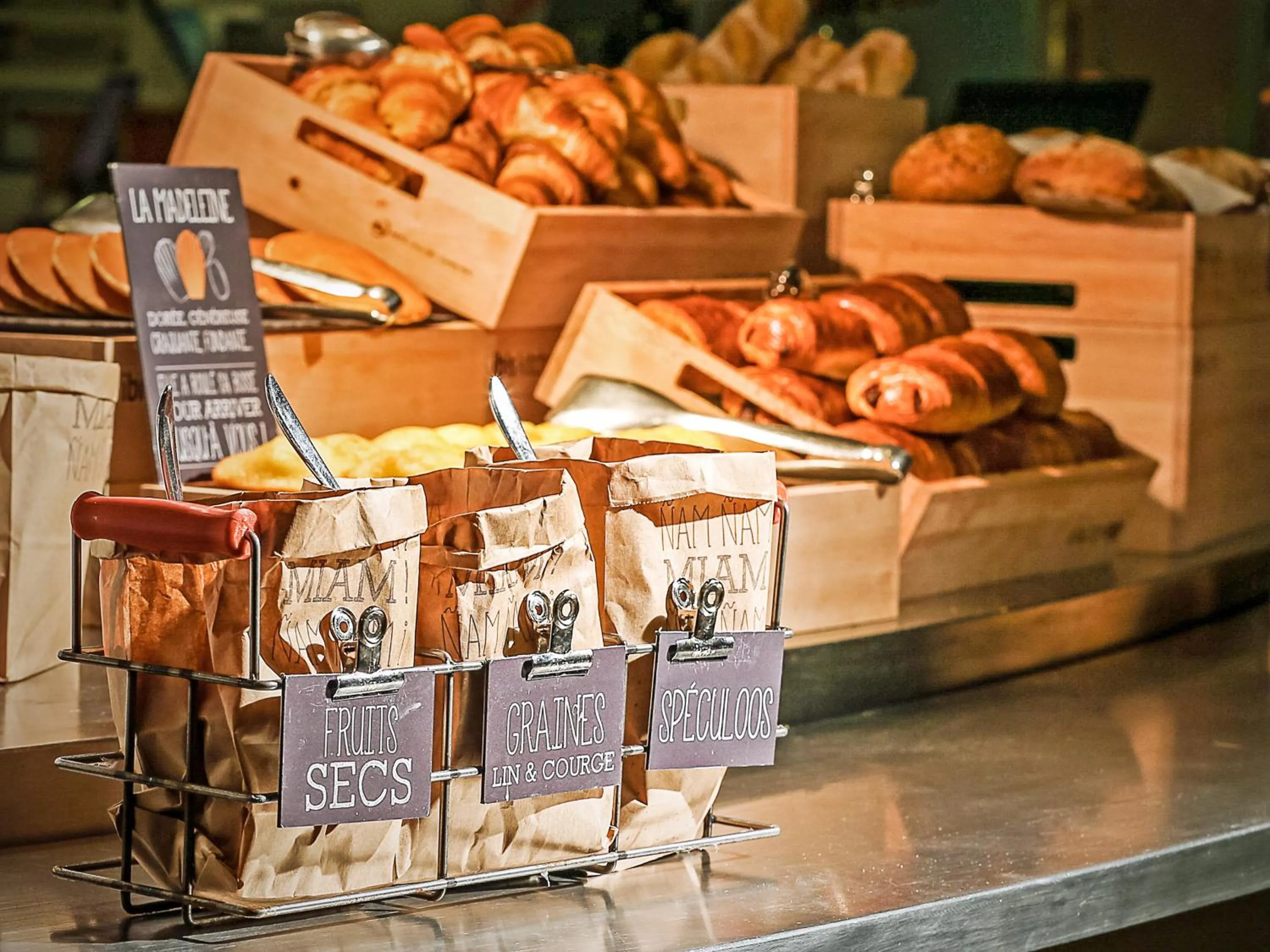 Continental breakfast in ibis Paris Gare De L'Est TGV
