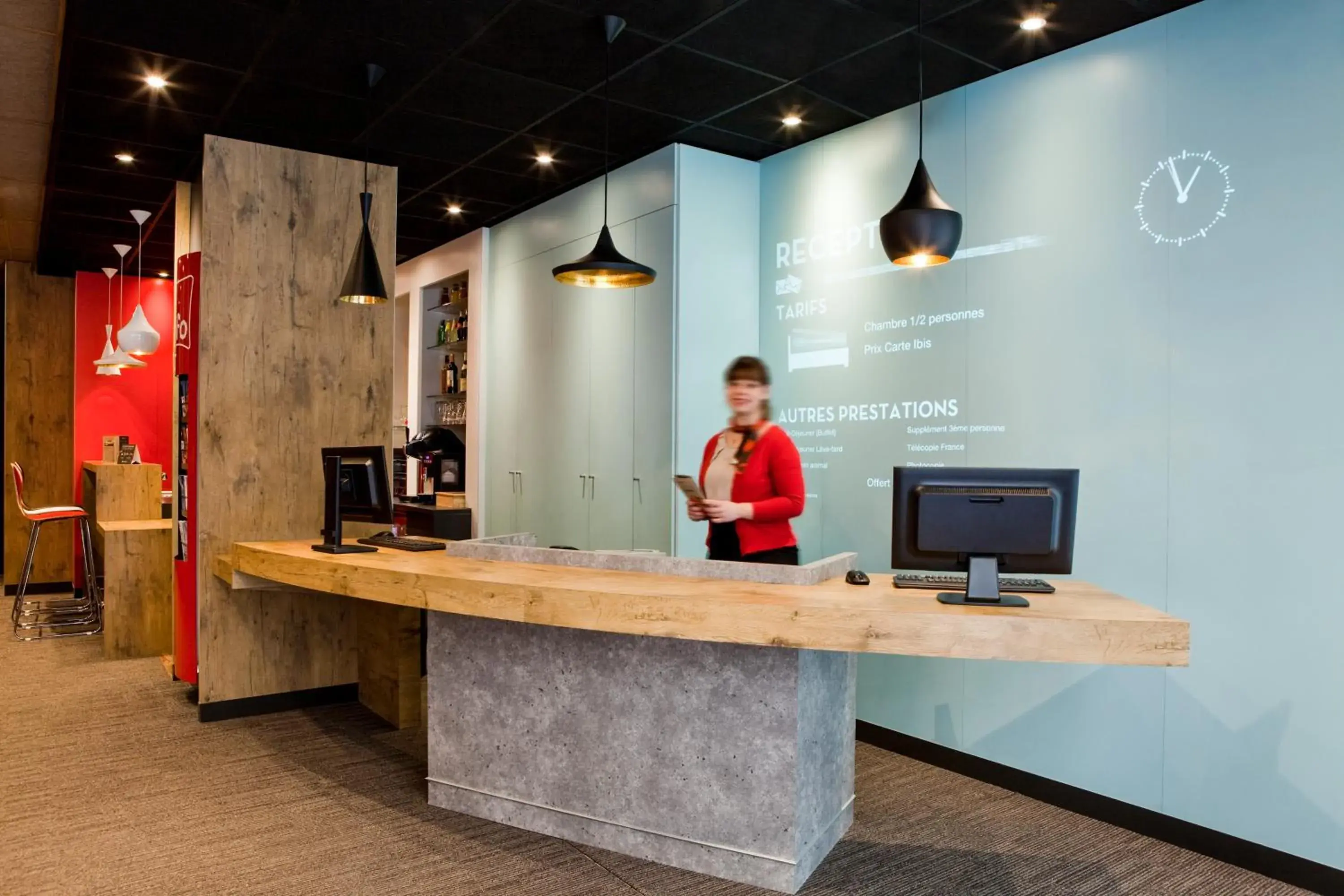 Lobby or reception in ibis Paris Gare De L'Est TGV Lobby or reception in ibis Paris Gare De L'Est TGV