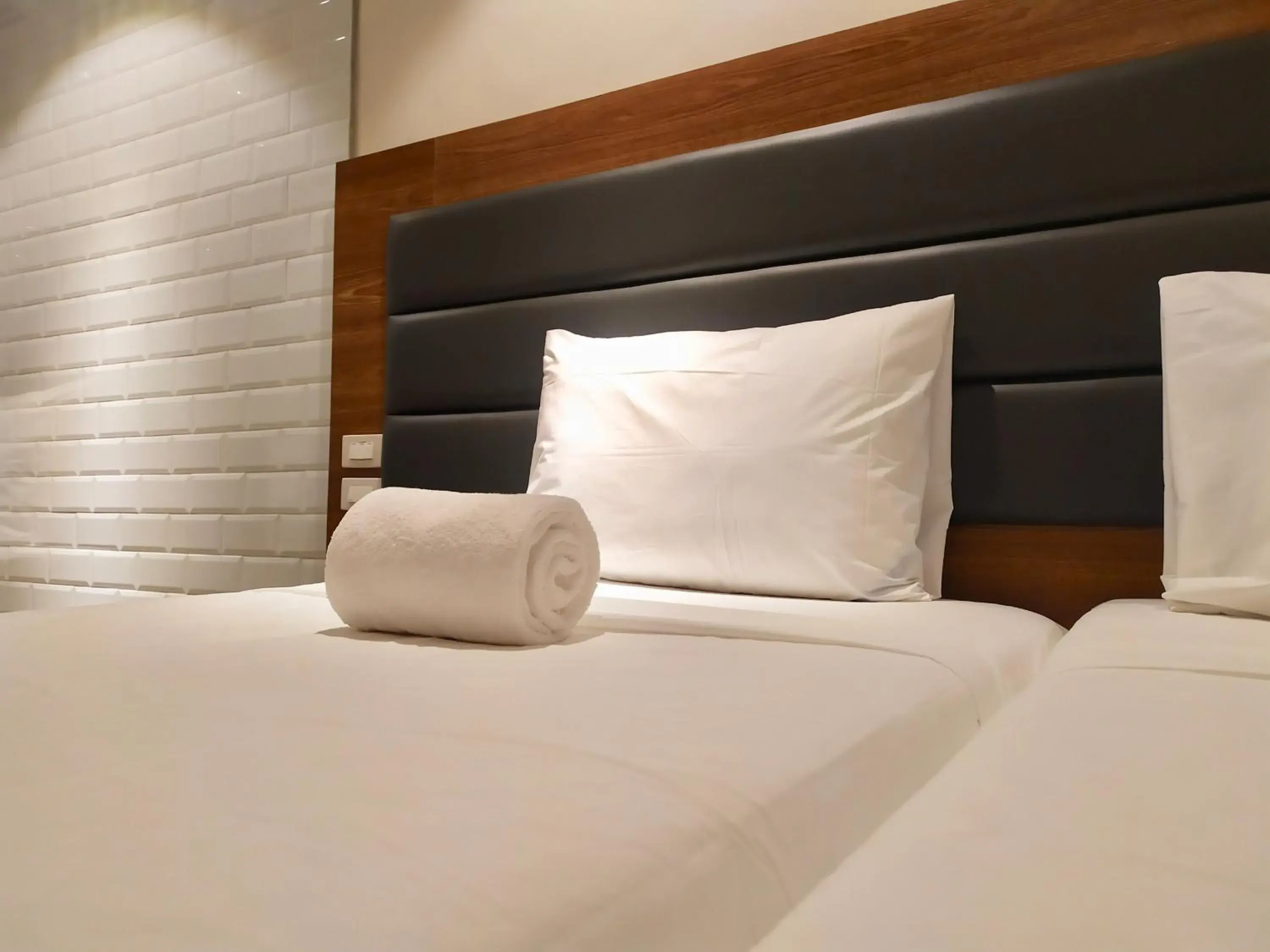 Bed in The Hub District Garden Suites Bed in The Hub District Garden Suites