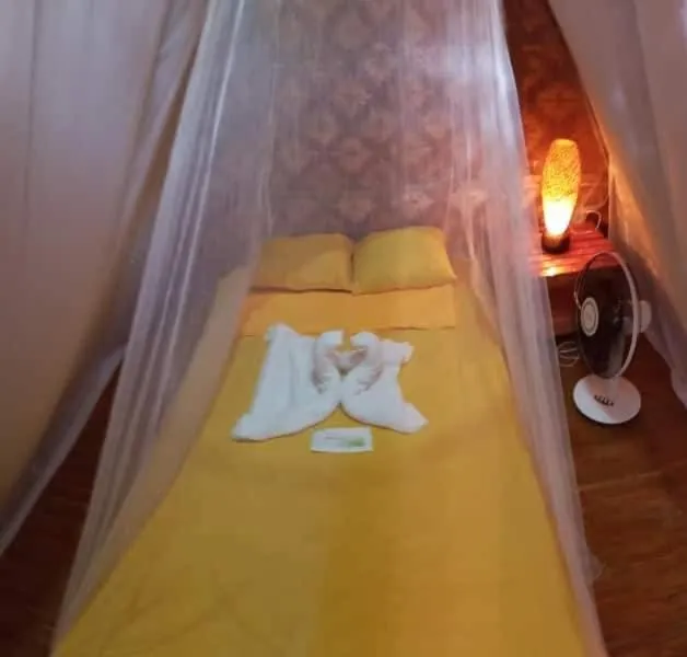 Photo of the whole room, Bed in SHUKRAN Apartelle