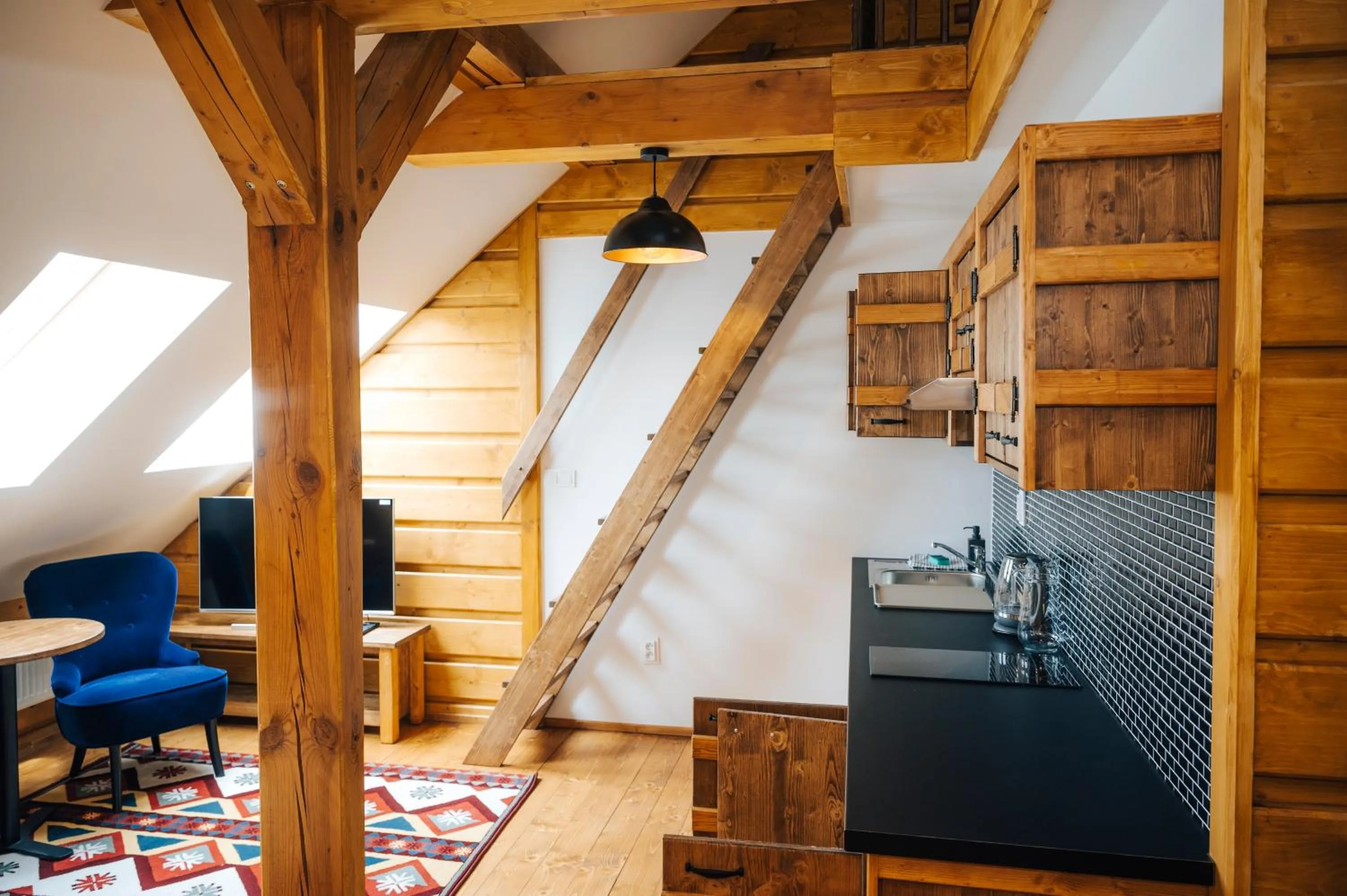 Living room in Nestville Apartments